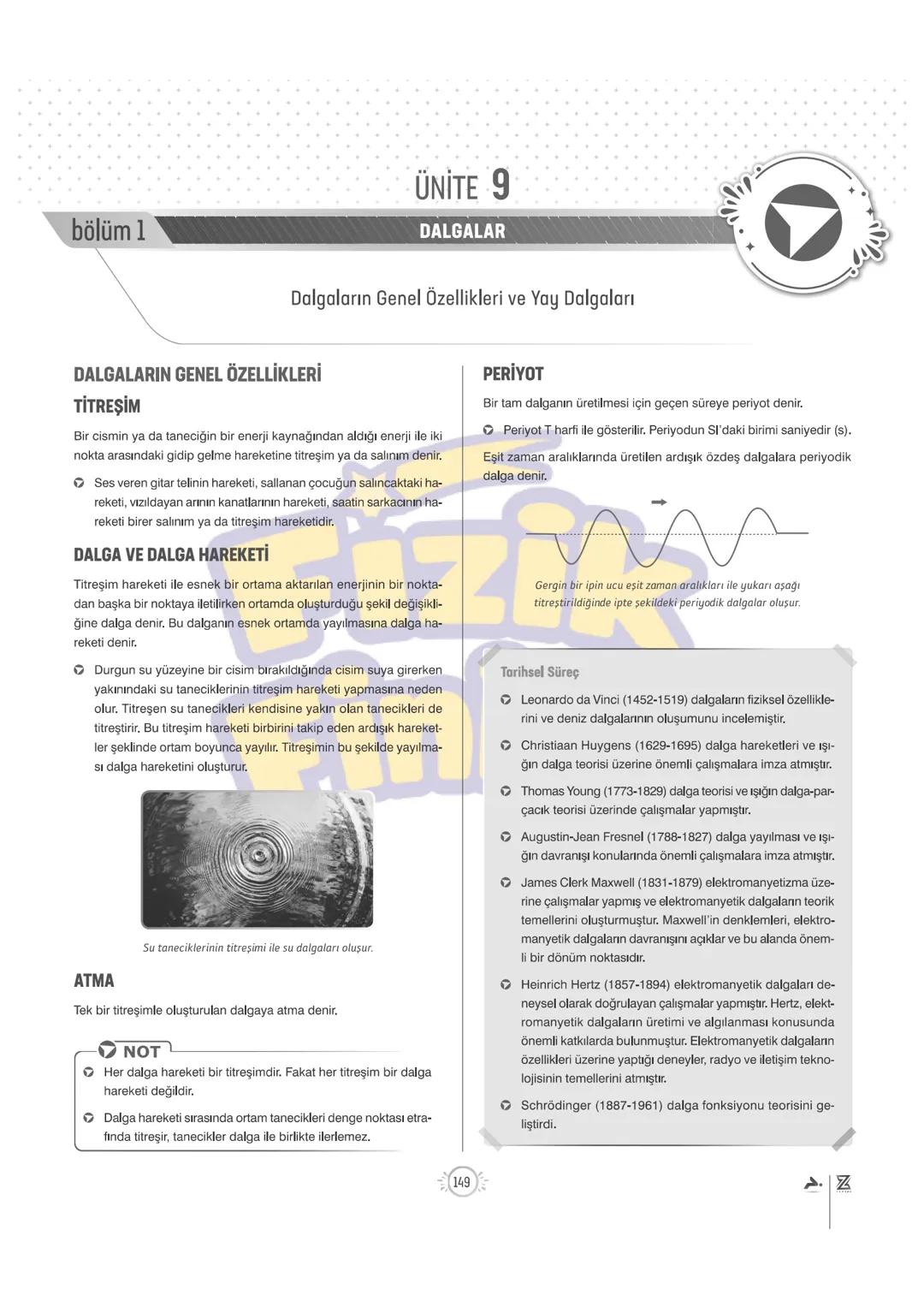 10. Sınıf fizik dalgalar