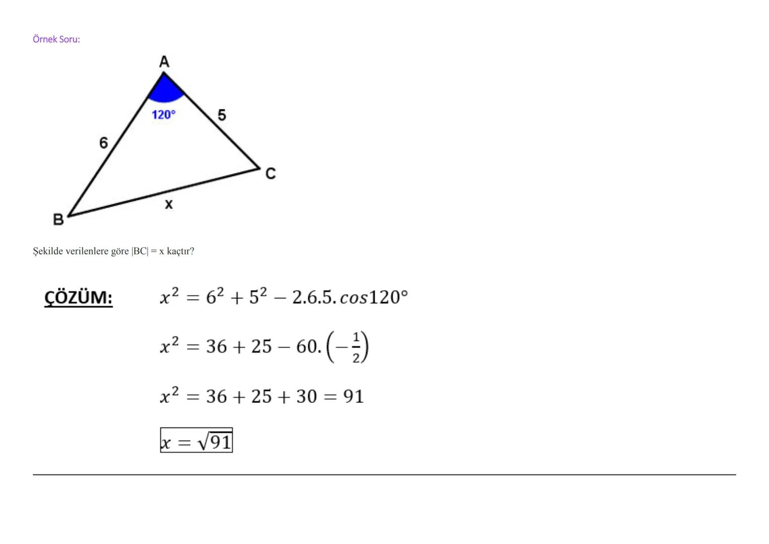A
sin $\alpha$=\frac{KARSI}{HiPOTEN\overline{U}S}
tan $\alpha$=\frac{sin $\alpha$}{cos $\alpha$}
cos $\alpha$=\frac{KOMSU}{HiPOTEN\dot{U}S}