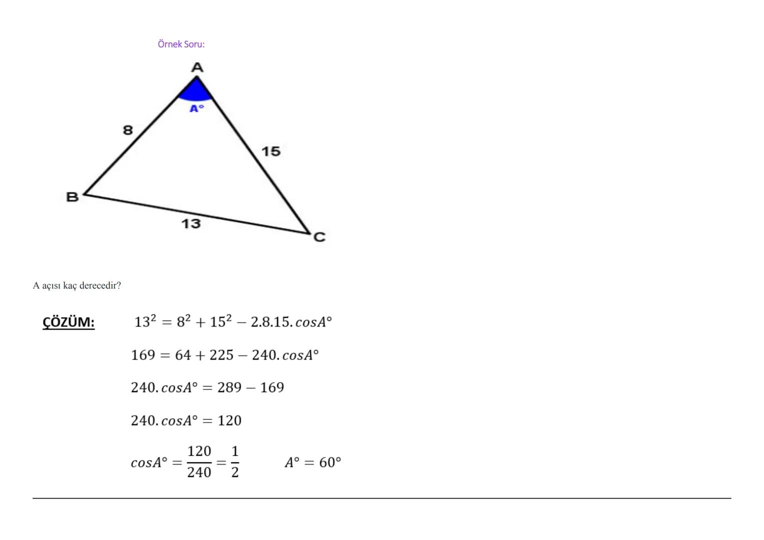 A
sin $\alpha$=\frac{KARSI}{HiPOTEN\overline{U}S}
tan $\alpha$=\frac{sin $\alpha$}{cos $\alpha$}
cos $\alpha$=\frac{KOMSU}{HiPOTEN\dot{U}S}