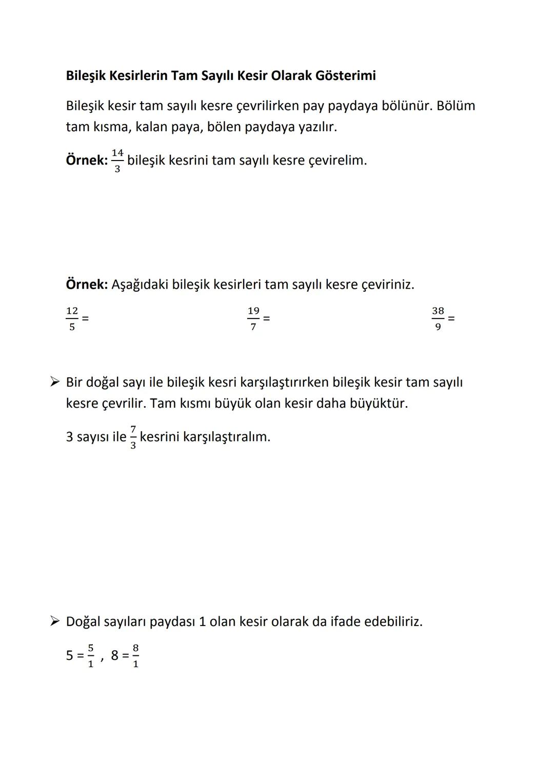 Doğal Sayıların Karşılaştırılması
• Basamak sayısı fazla olan sayı daha büyüktür.
Örneğin, 3 475 893 sayısı 7 basamaktan, 12 436 923 sayısı