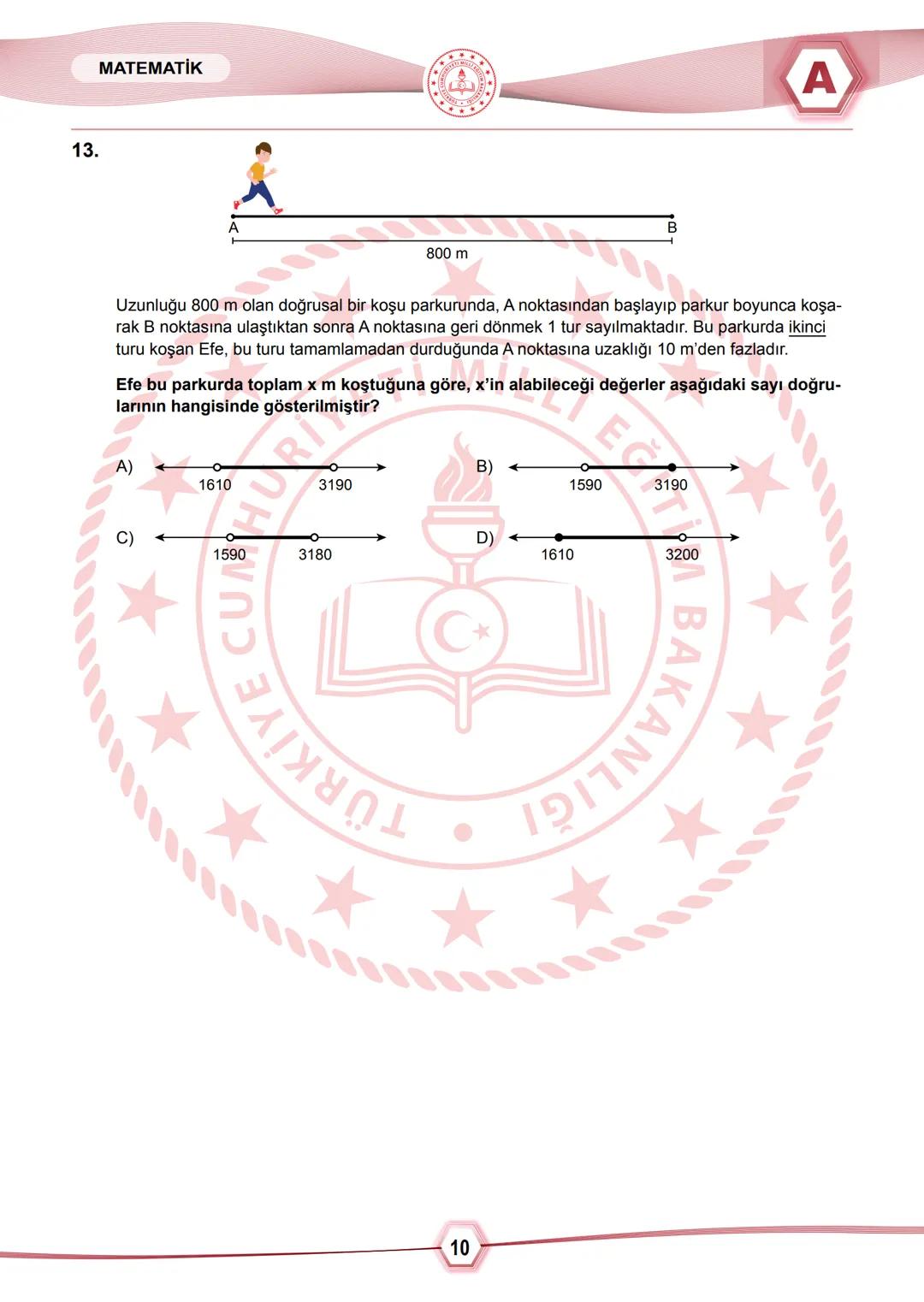 2024 SAYISAL BÖLÜM
**
T.C.
MİLLÎ EĞİTİM BAKANLIĞI
ÖLÇME, DEĞERLENDİRME VE SINAV HİZMETLERİ GENEL MÜDÜRLÜĞÜ
SINAVLA ÖĞRENCİ ALACAK ORTAÖĞRETİ