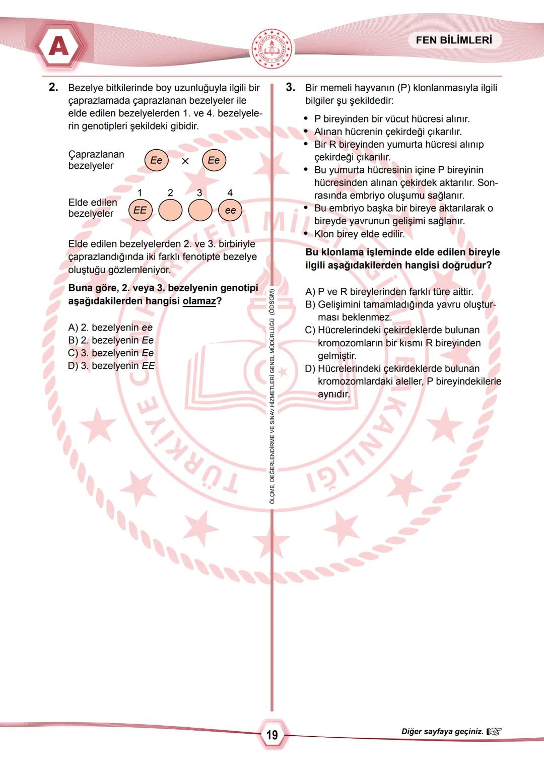 2024 SAYISAL BÖLÜM
**
T.C.
MİLLÎ EĞİTİM BAKANLIĞI
ÖLÇME, DEĞERLENDİRME VE SINAV HİZMETLERİ GENEL MÜDÜRLÜĞÜ
SINAVLA ÖĞRENCİ ALACAK ORTAÖĞRETİ