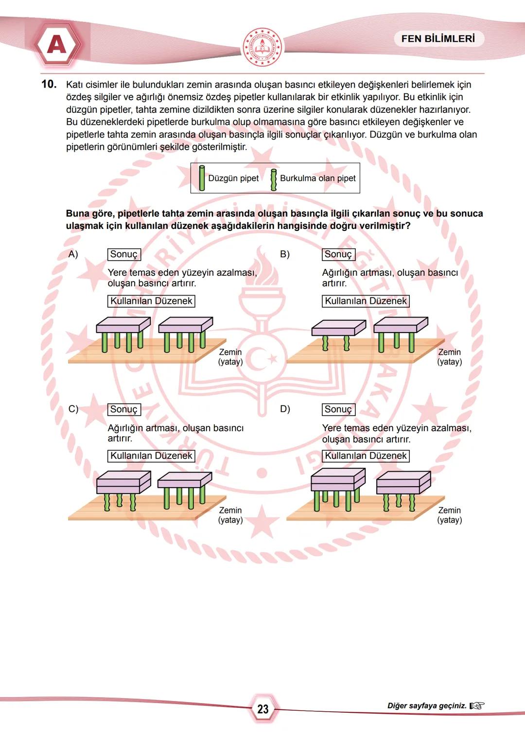 2024 SAYISAL BÖLÜM
**
T.C.
MİLLÎ EĞİTİM BAKANLIĞI
ÖLÇME, DEĞERLENDİRME VE SINAV HİZMETLERİ GENEL MÜDÜRLÜĞÜ
SINAVLA ÖĞRENCİ ALACAK ORTAÖĞRETİ