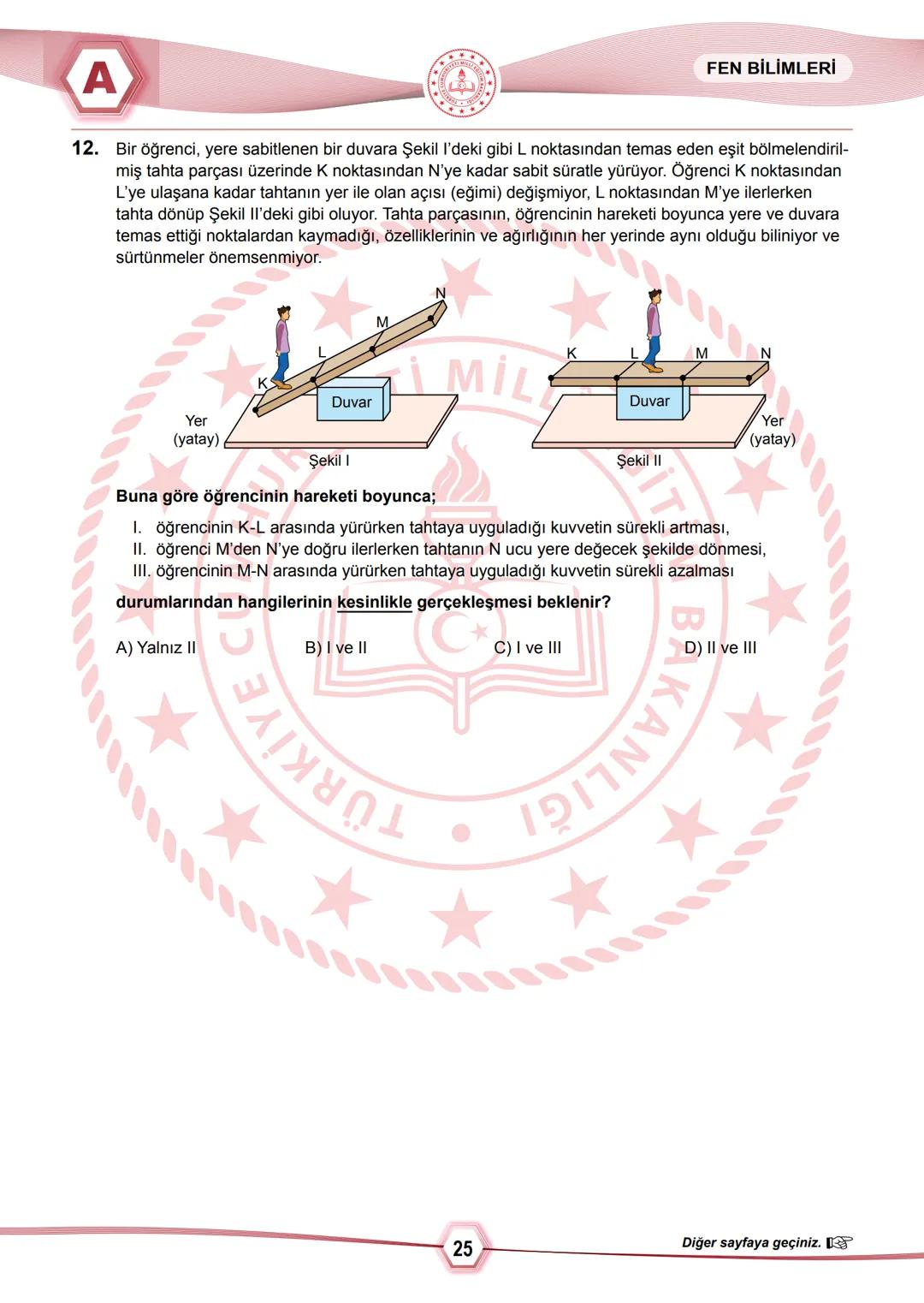 2024 SAYISAL BÖLÜM
**
T.C.
MİLLÎ EĞİTİM BAKANLIĞI
ÖLÇME, DEĞERLENDİRME VE SINAV HİZMETLERİ GENEL MÜDÜRLÜĞÜ
SINAVLA ÖĞRENCİ ALACAK ORTAÖĞRETİ