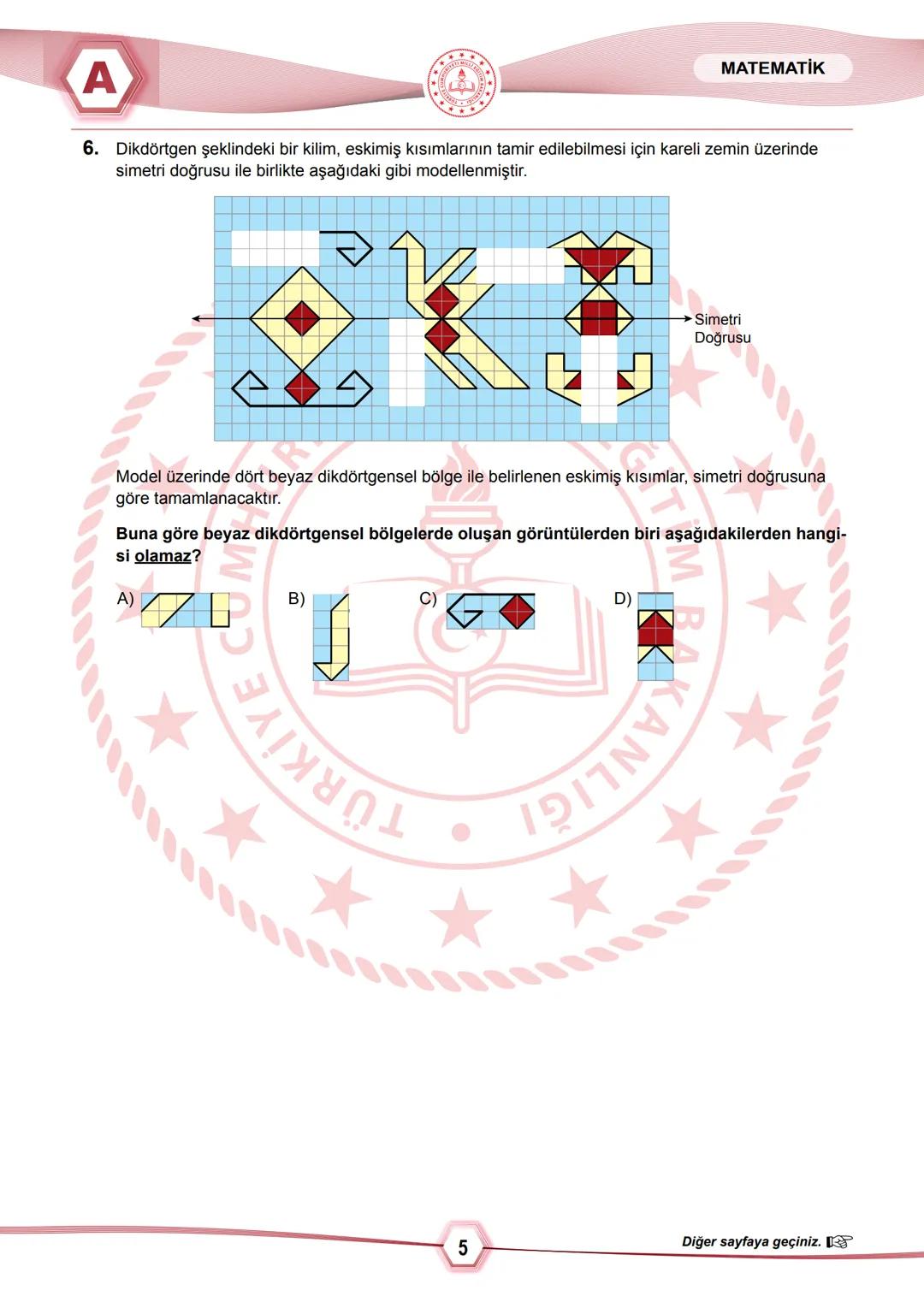 2024 SAYISAL BÖLÜM
**
T.C.
MİLLÎ EĞİTİM BAKANLIĞI
ÖLÇME, DEĞERLENDİRME VE SINAV HİZMETLERİ GENEL MÜDÜRLÜĞÜ
SINAVLA ÖĞRENCİ ALACAK ORTAÖĞRETİ