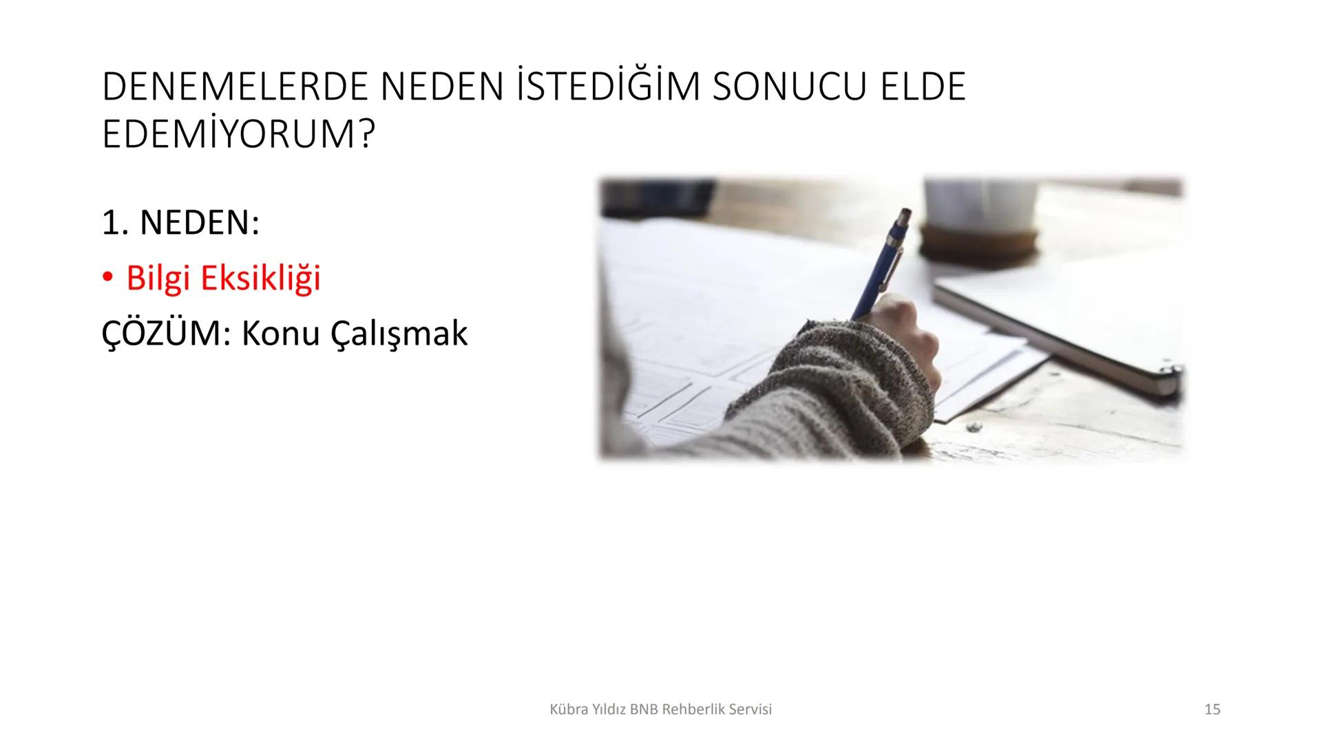 8
4
7
5
2345
00000
000001
000000
000000
20000
0000
Kübra Yıldız BNB Rehberlik Servisi
9
6
3
DENEME SINAVI ÇÖZME
STRATEJİLERİ Neden denemeler