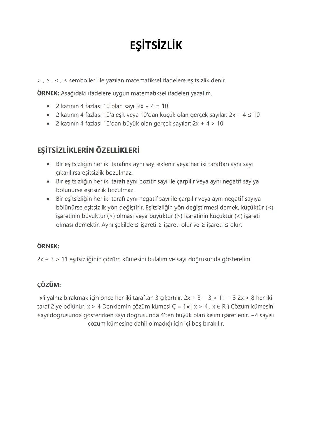 # BİRİNCİ DERECEDEN DENKLEMLER
a, b ∈ ℝ ve a ≠ 0 olmak üzere $ax + b = 0$ şekline getirilebilen denklemlere birinci dereceden bir bilinmeye