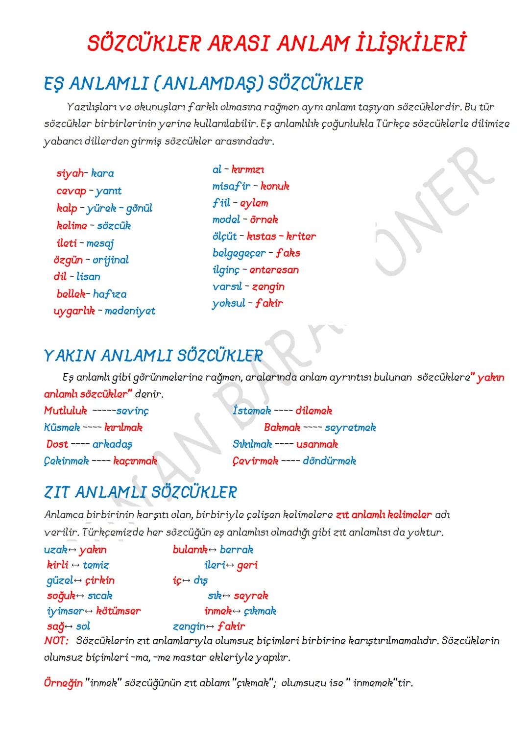 # SÖZCÜKTE ANLAM
## GERÇEK ANLAM
### A. TEMEL (İLK) ANLAM
Bir sözcüğün akla alen ilk anlamdır. Temel anlam, sözlükte ilk sırada yer alır;
