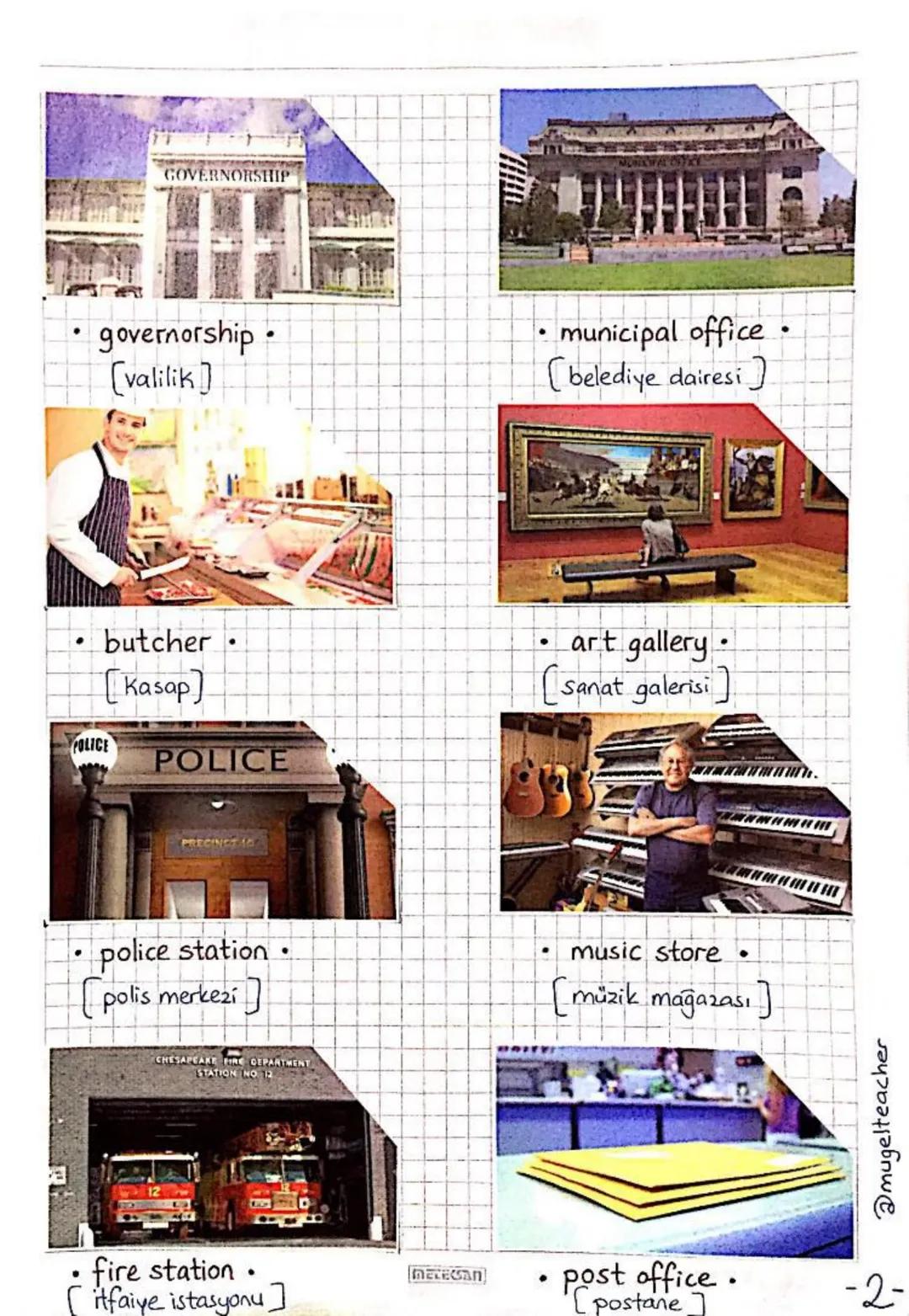 # UNIT 8
# PUBLIC BUILDINGS
- Giving explanations / reasons --- OCR Start ---
UNIT 8~ Public Buildings
Kamu Binaları
eczane
• school.
[ok