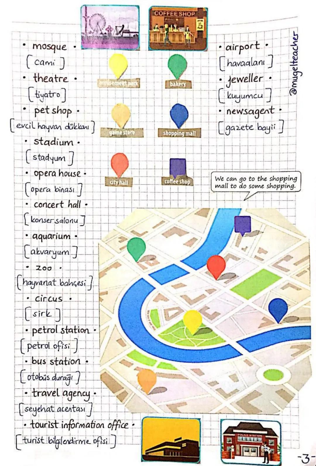 # UNIT 8
# PUBLIC BUILDINGS
- Giving explanations / reasons --- OCR Start ---
UNIT 8~ Public Buildings
Kamu Binaları
eczane
• school.
[ok