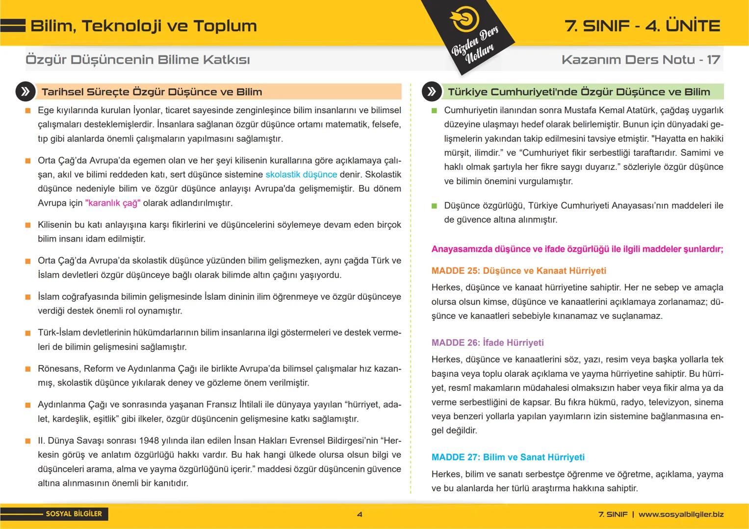 7.SINIF
1, 2, 3, 4, 5 ve
6.ÜNİTE
DERS NOTLARI
sosyalbilgiler.biz
Şeyhmus Yüce 7.SINIF
I.ÜNITE
DERS NOTLARI
sosyalbilgiler .biz
Şeyhmus
