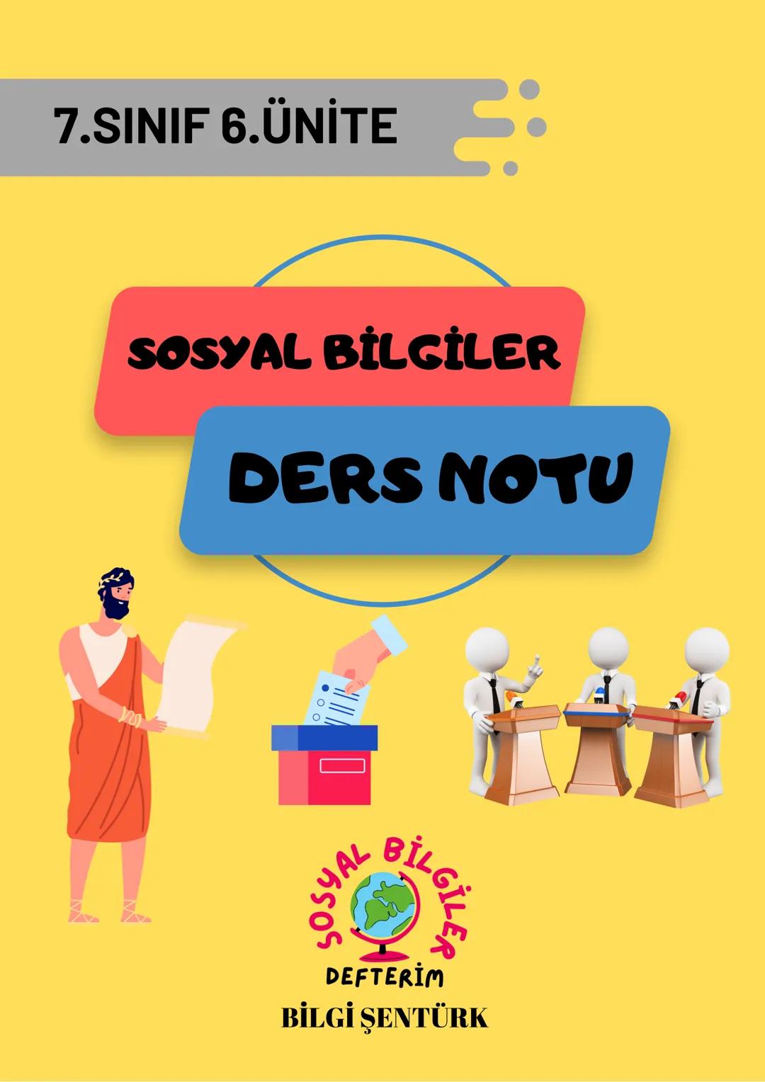 7 sınıf sosyal bilgiler 6 ünite
