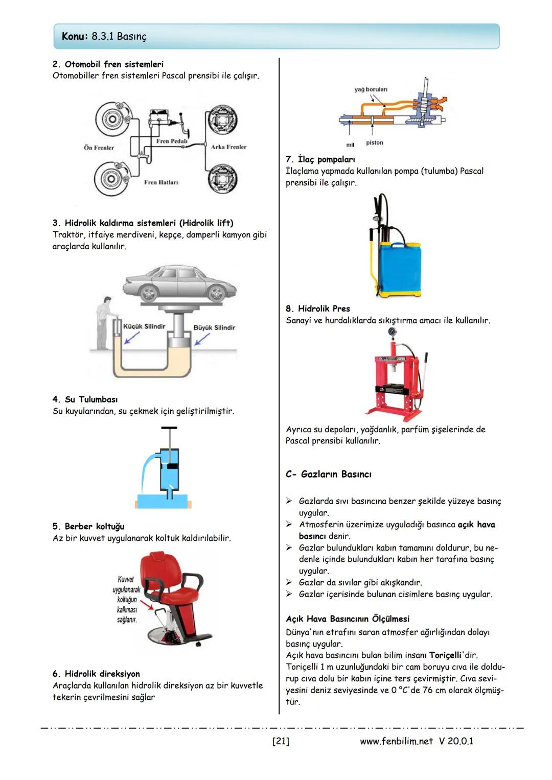 # 8.Sınıf Fen Bilimleri
# Ders Notları
Barış ZEREN
Fen Bilimleri Öğretmeni
www.fenbilim.net V 20.0.1 --- OCR Start ---
Konu: 8.1.1 Mevsiml
