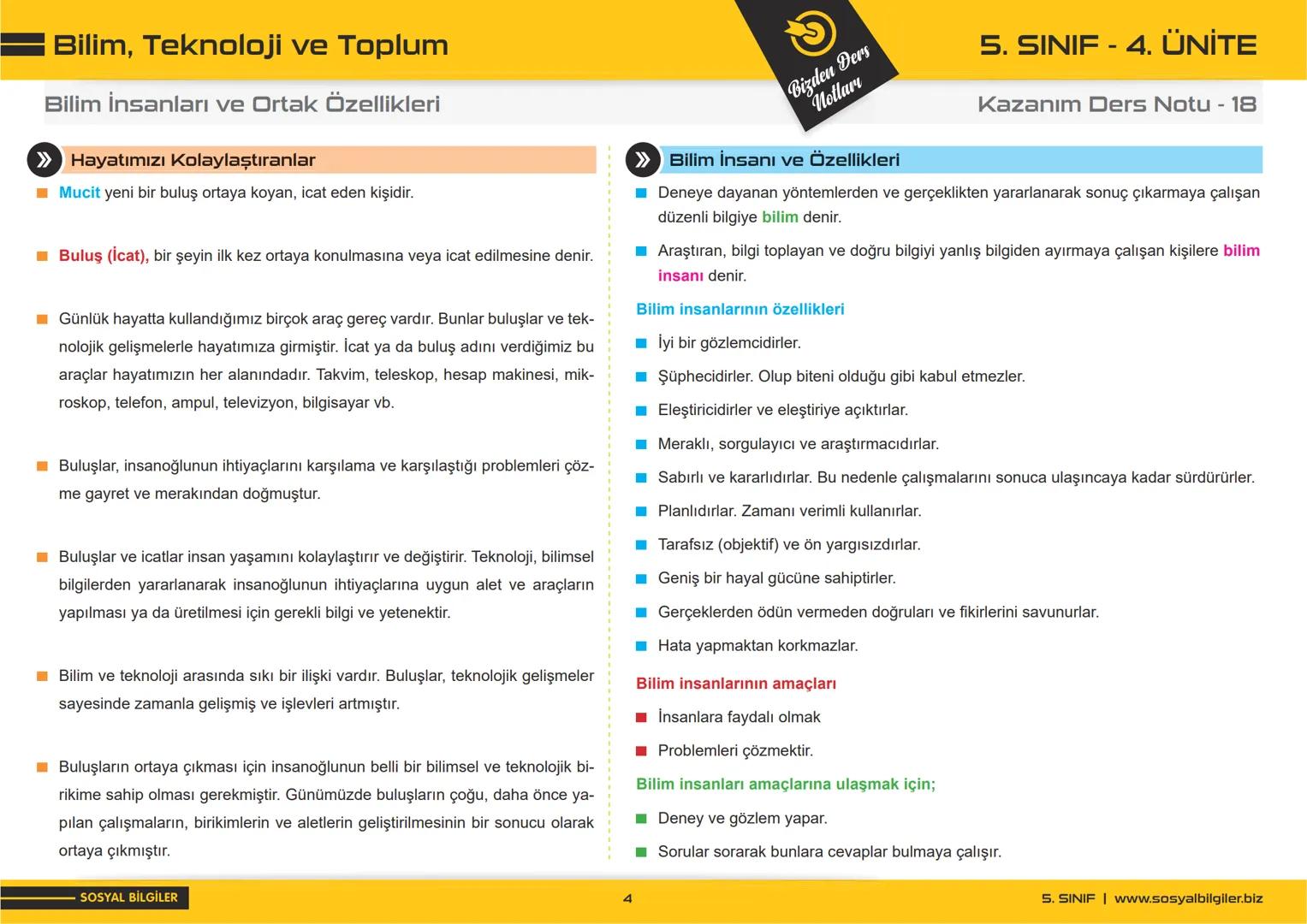 5.SINIF
1, 2, 3, 4, 5 ve
6.ÜNİTE
DERS NOTLARI
sosyalbilgiler.biz
Şeyhmus Yüce # 5.SINIF
# I.ÜNİTE
# DERS NOTLARI
sosyalbilgiler .biz