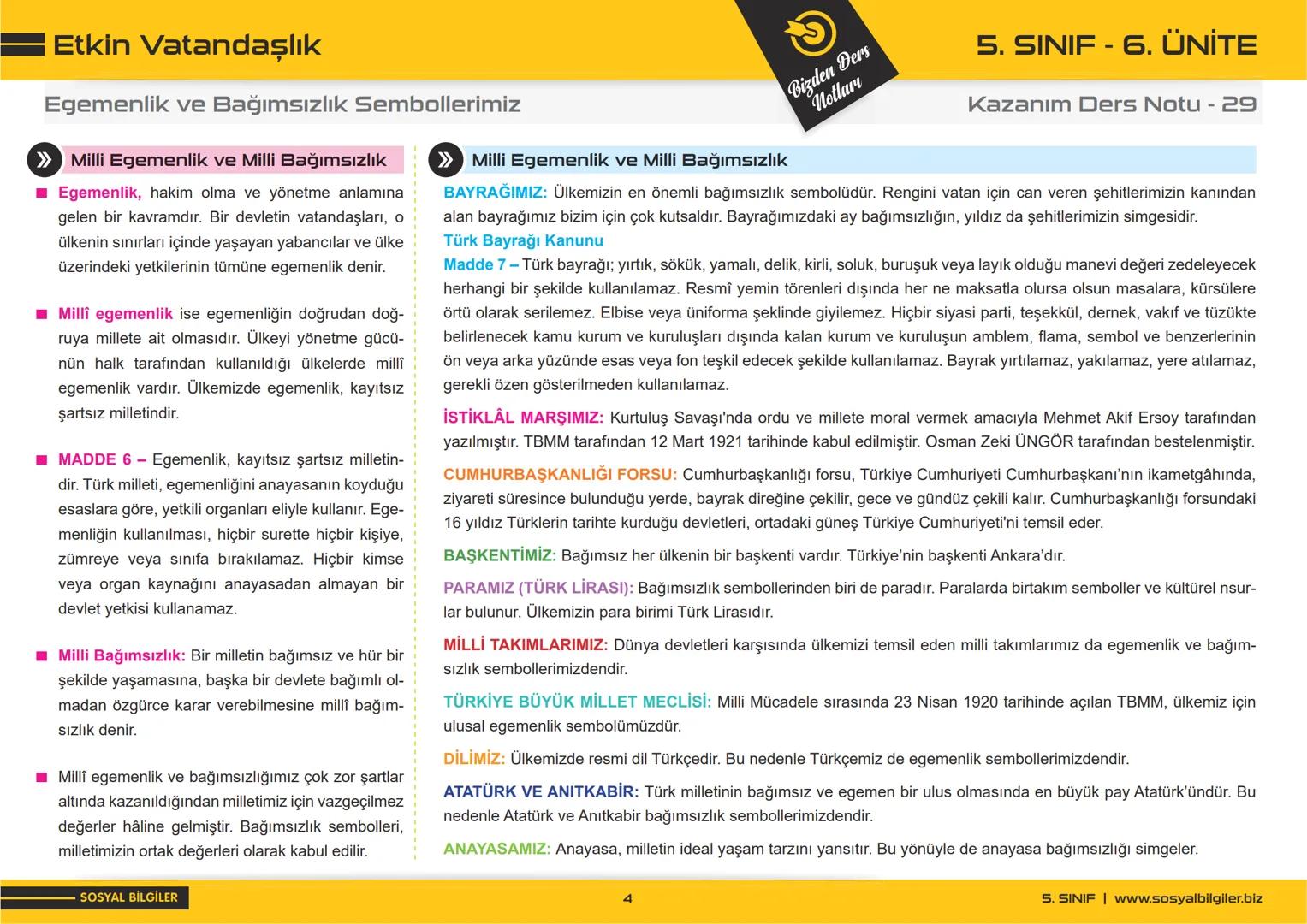 5.SINIF
1, 2, 3, 4, 5 ve
6.ÜNİTE
DERS NOTLARI
sosyalbilgiler.biz
Şeyhmus Yüce # 5.SINIF
# I.ÜNİTE
# DERS NOTLARI
sosyalbilgiler .biz