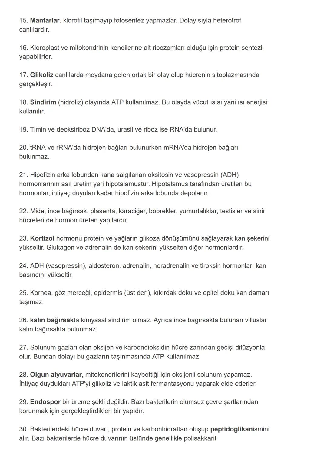 # Bilinmesi Gereken TYT AYT Biyoloji Kısa Ders Notları
TYT AYT Biyoloji için bilinmesi gereken 100 kısa ders notu Sizlerle.
1. Vagus sinir