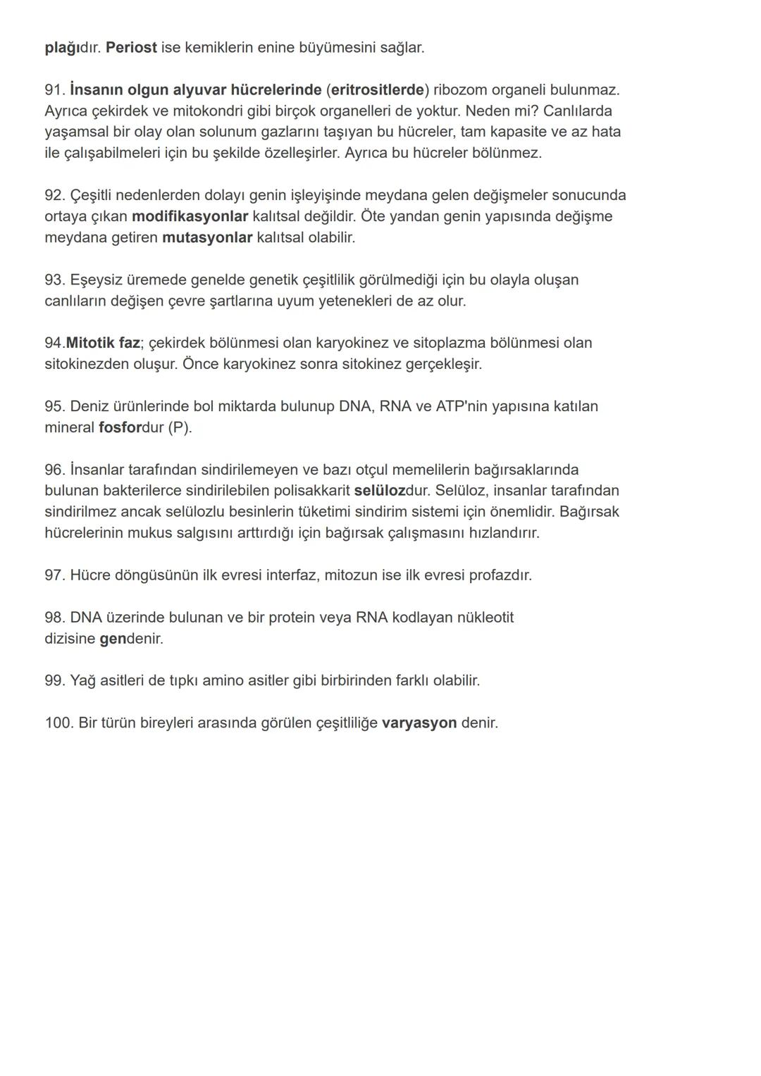 # Bilinmesi Gereken TYT AYT Biyoloji Kısa Ders Notları
TYT AYT Biyoloji için bilinmesi gereken 100 kısa ders notu Sizlerle.
1. Vagus sinir