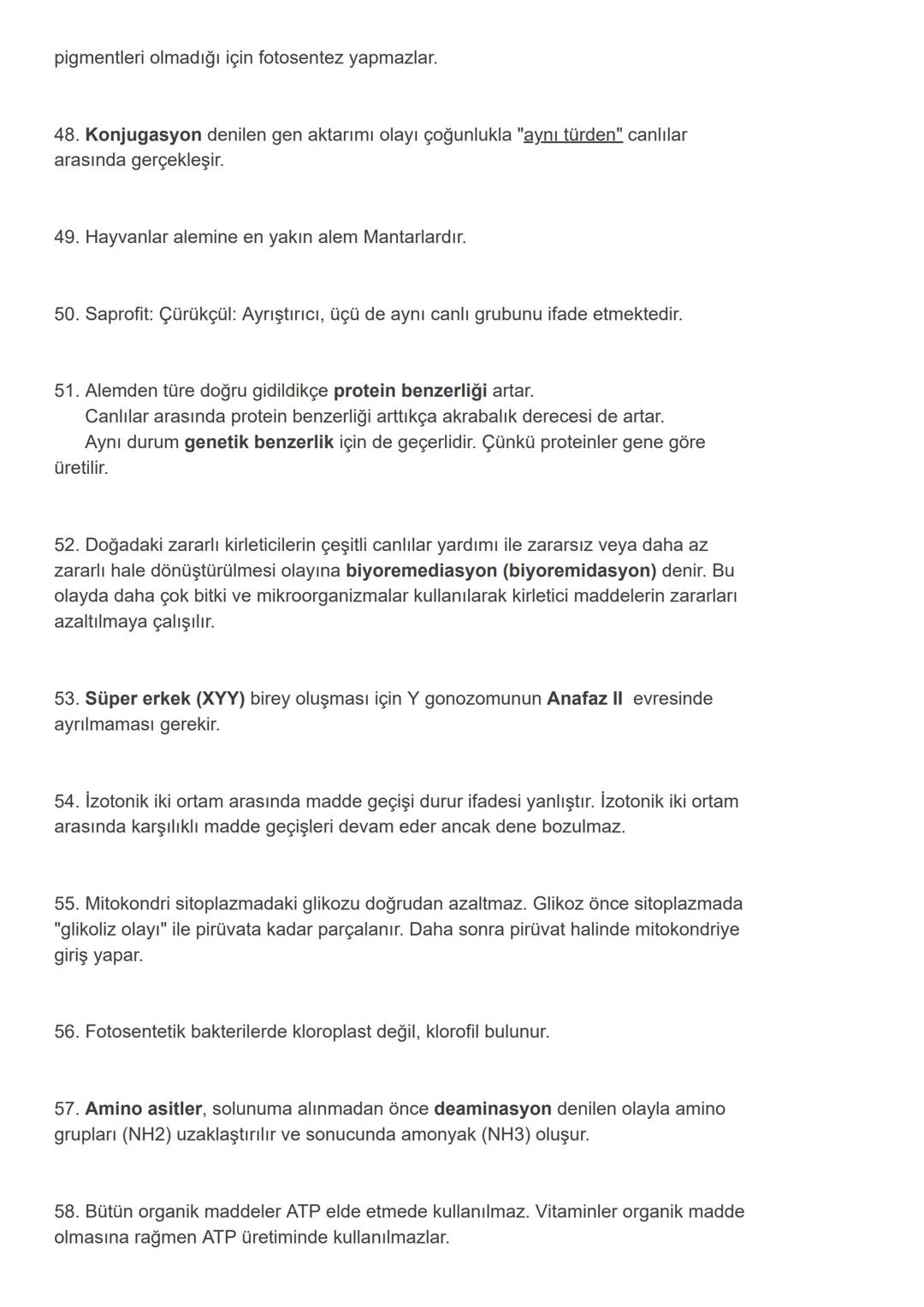 # 100 Maddede YKS Biyoloji Tekrar - TYT AYT Biyoloji Kısa Notlar
Genel tekrar için 100 pratik Biyoloji notu Sizlerle!
1. Prolaktin (LTH) h