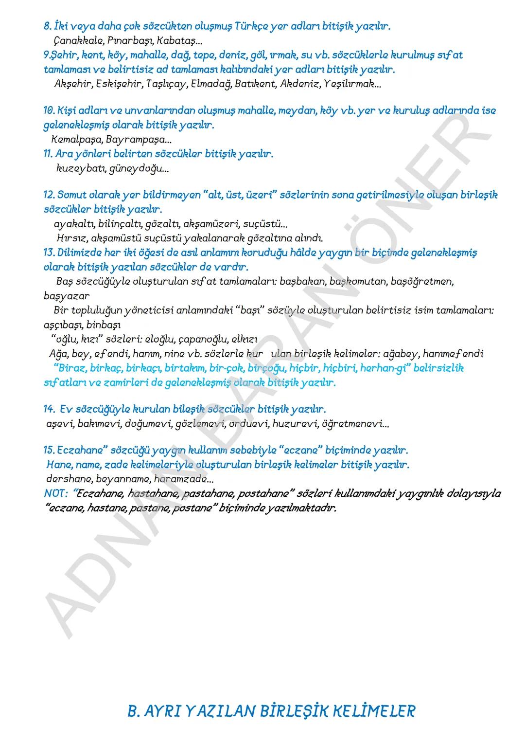 # İÇİNDEKİLER
1. SÖZCÜKTE ANLAM
A. Kelime ve Kelime Gruplarımın Anlam Özellikleri
1. Gerçek (Temel) Anlam
2. Yan anlam
3. Mecaz Anlam