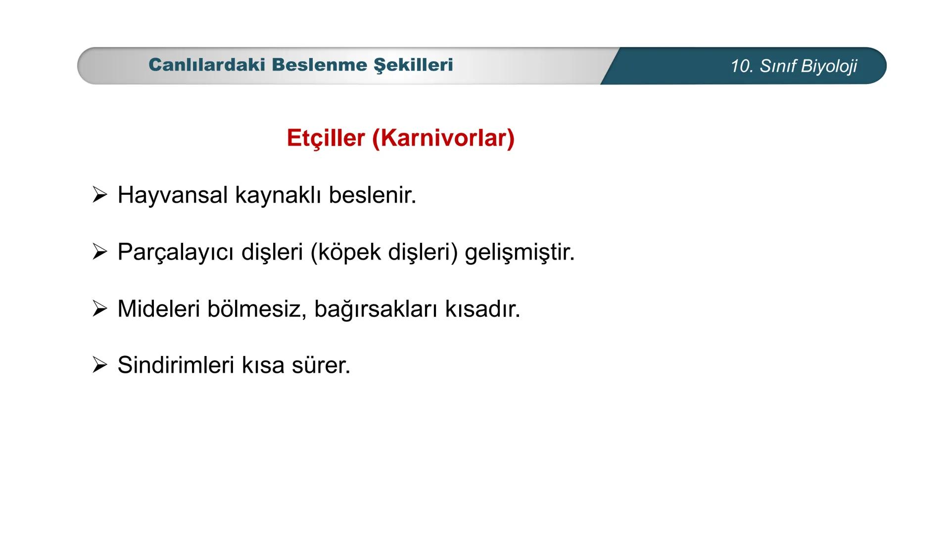 *
*
ETI MILLI EĞİ
CUMHURİYET
TIM BAKANLIĞI
**
BİYOLOJİ
10. SINIF
Ekosistem Ekolojisi ve Güncel Çevre Sorunları
Canlılardaki Beslenme Şekille