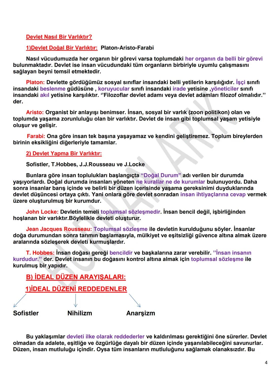 3. ÜNİTE
FELSEFENİN TEMEL KONULARI VE PROBLEMLERİ
6. SİYASET FELSEFESİNİN KONUSU VE PROBLEMLERİ
Siyaset(politika) : Bir toplumda çatışma hal