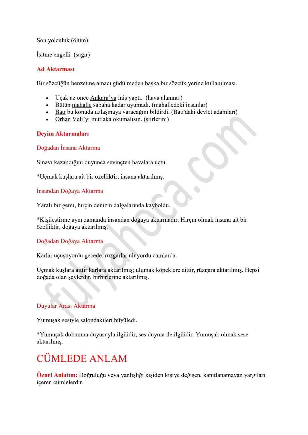 # SÖZCÜKTE ANLAM
Tek Anlamlılık: Tek bir kavramı karşılayan, başka anlamlar kazanmayan sözcüklerdir.
ağaç, termometre, kiremit
Çok Anlamlı