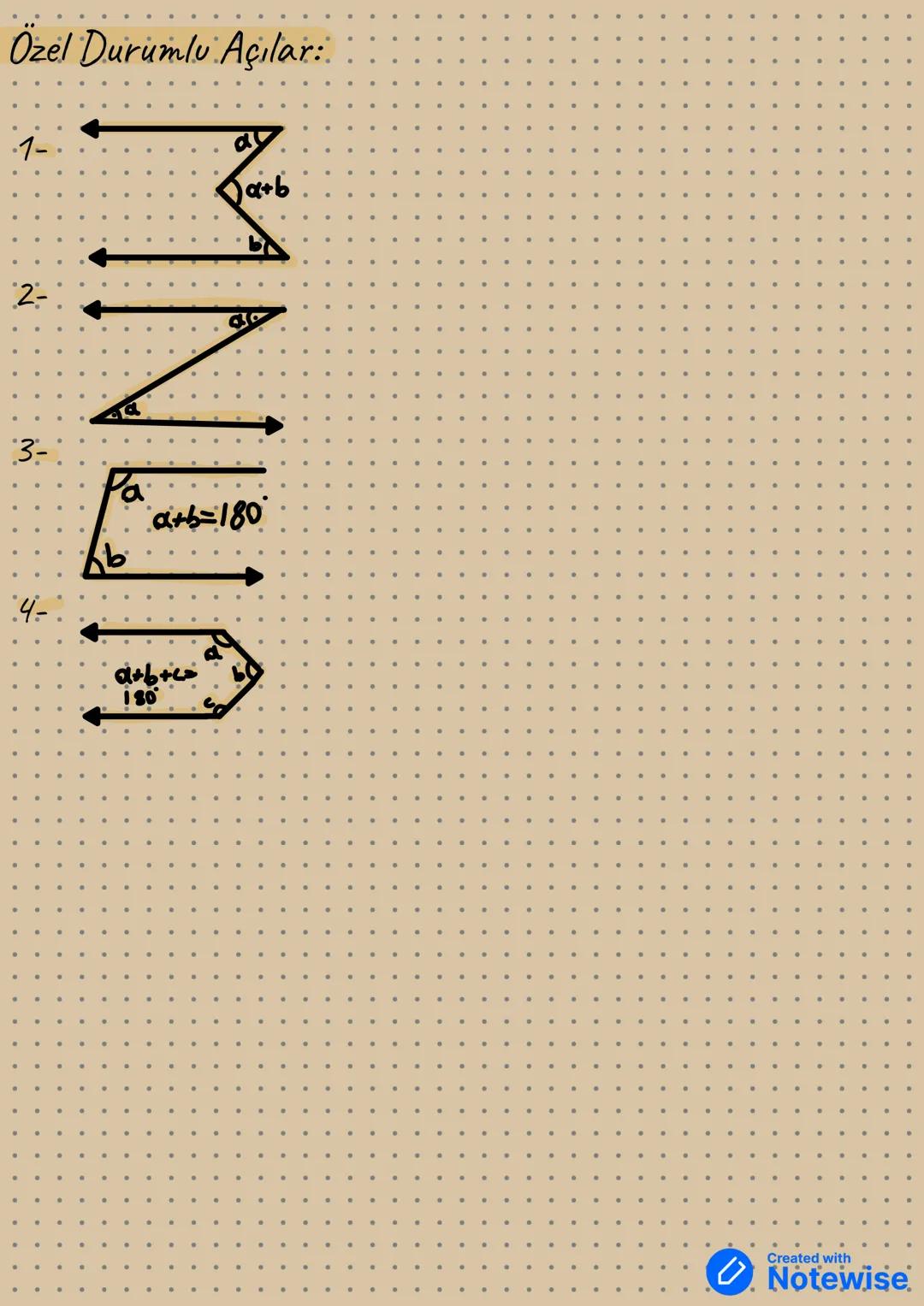 --- OCR Start ---
AÇILAR
-Ölçüleri birbirine eşit olan açılara
eş açı denir.
110
B
110
Üç Doğrunun Birbirine Göre Durumlari:
1-
2-
3-
4=
C
a