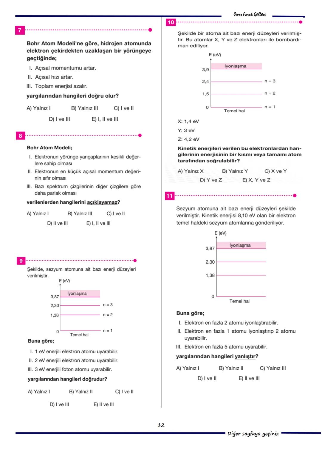 --- OCR Start ---
ofg
ELEKTRON
ATOM MODELLERİ
Modern Fizik
Atomun temel taşlarından birisi olan elektron,
doğadaki elektriğin en küçük parça