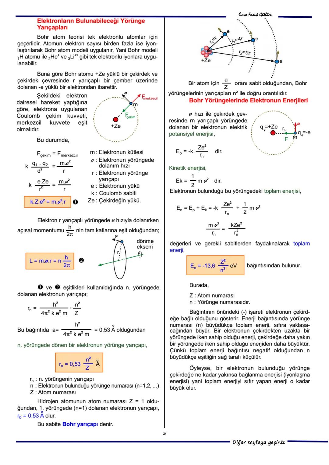 --- OCR Start ---
ofg
ELEKTRON
ATOM MODELLERİ
Modern Fizik
Atomun temel taşlarından birisi olan elektron,
doğadaki elektriğin en küçük parça