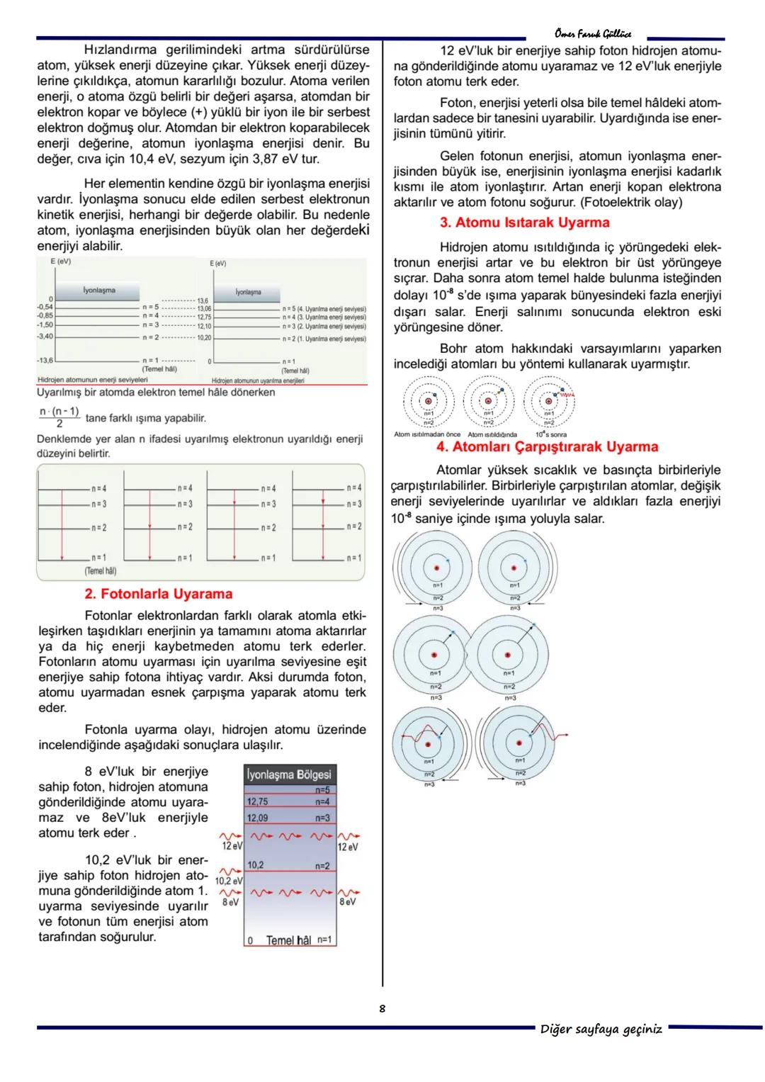 --- OCR Start ---
ofg
ELEKTRON
ATOM MODELLERİ
Modern Fizik
Atomun temel taşlarından birisi olan elektron,
doğadaki elektriğin en küçük parça