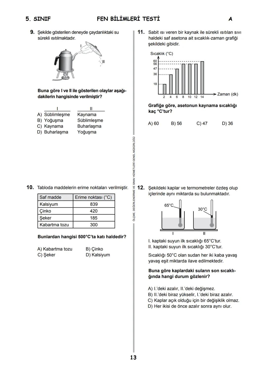 5.
SINIF 2016
5.
SINIF
EĞİTİM BAKANL
T.C.
MİLLÎ EĞİTİM BAKANLIĞI
ÖLÇME, DEĞERLENDİRME VE SINAV HİZMETLERİ
GENEL MÜDÜRLÜĞÜ
PARASIZ YATILILIK