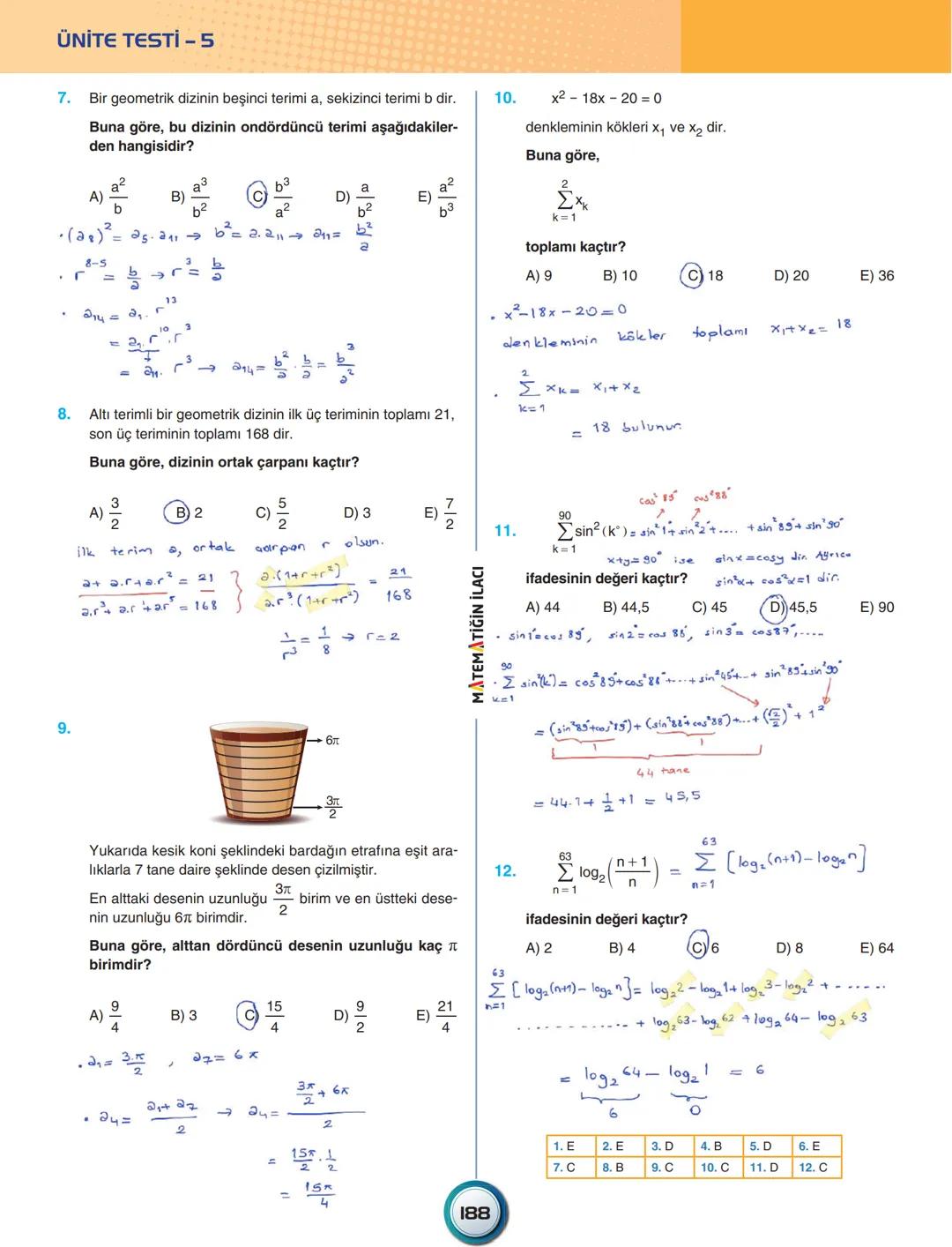 # ÜNİTE – 8
## DİZİLER
- Dizilerin Tanım ve Özellikleri
- Aritmetik Diziler
- Geometrik Diziler
ACİL MATEMATİK # DİZİLER
# DİZİLER
Tanım