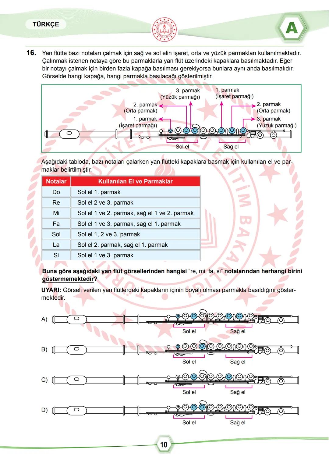 2024 SÖZEL BÖLÜM
**
T.C.
MİLLÎ EĞİTİM BAKANLIĞI
ÖLÇME, DEĞERLENDİRME VE SINAV HİZMETLERİ GENEL MÜDÜRLÜĞÜ
SINAVLA ÖĞRENCİ ALACAK ORTAÖĞRETİM