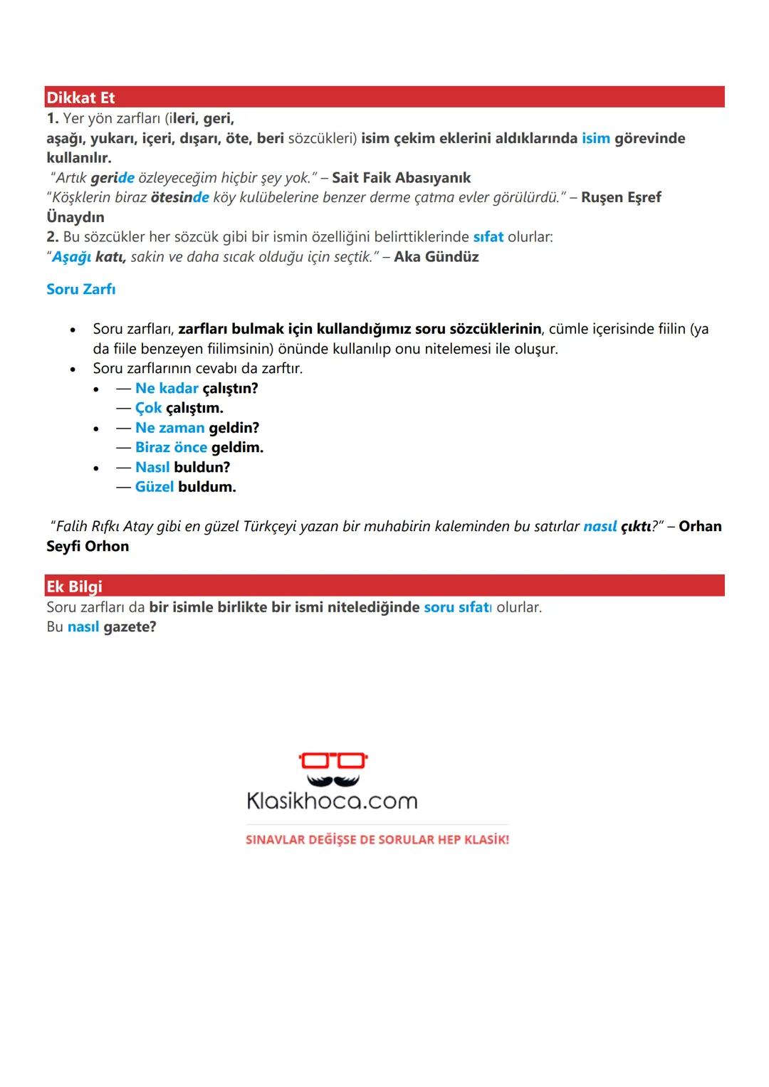 ZARFLAR
7.Sınıf Zarflar Konu Anlatımı PDF Zarf Türleri Konu Anlatımı
* Zarfların metnin anlamına olan katkısını açıklar.
Zarflar, (belir