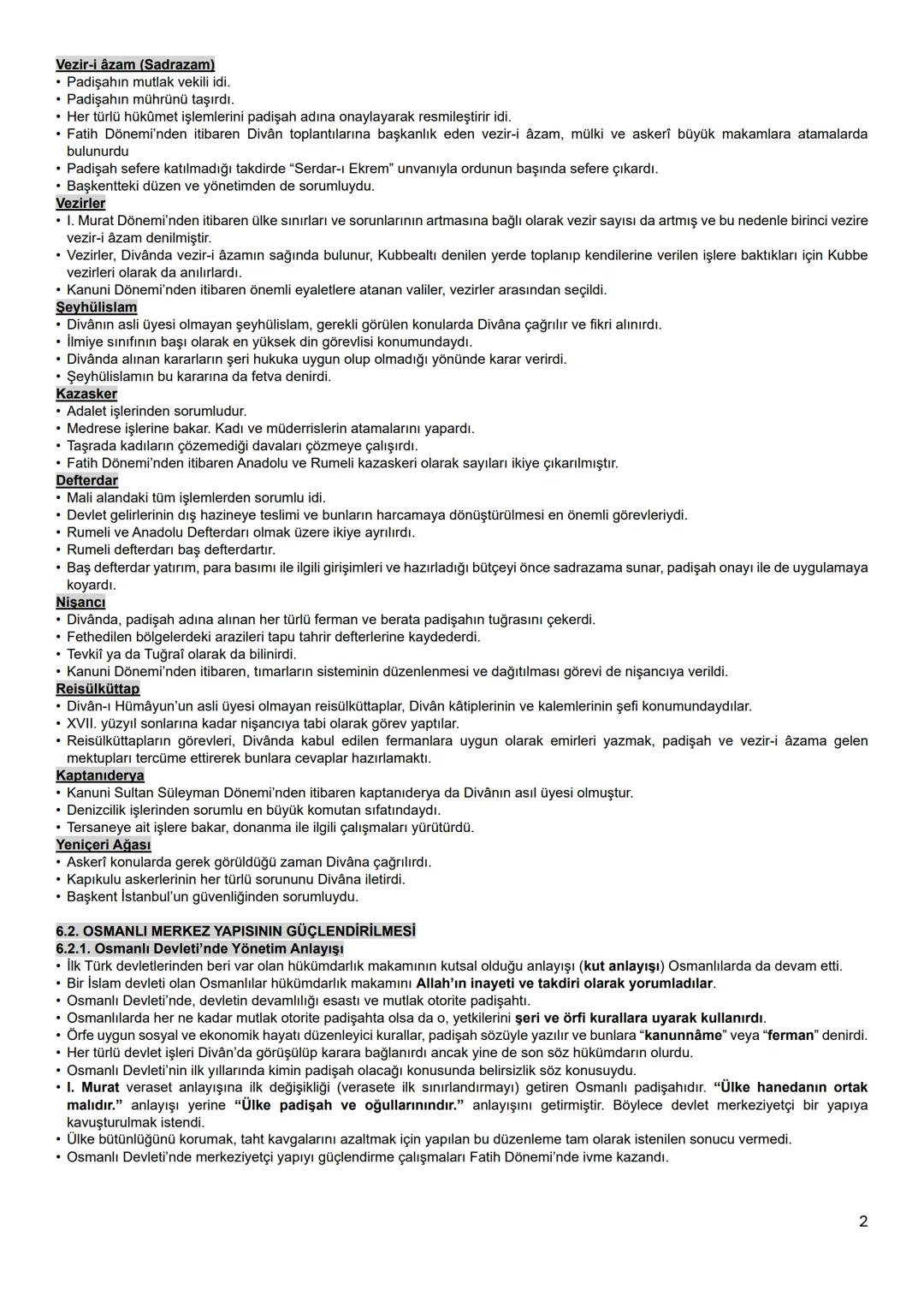 6. ÜNİTE: SULTAN VE OSMANLI MERKEZ TEŞKİLATI
6.1. OSMANLI MERKEZ TEŞKİLATI
6.1.1. Topkapı Sarayı
Osmanlı Devlet teşkilatının en önemli idare