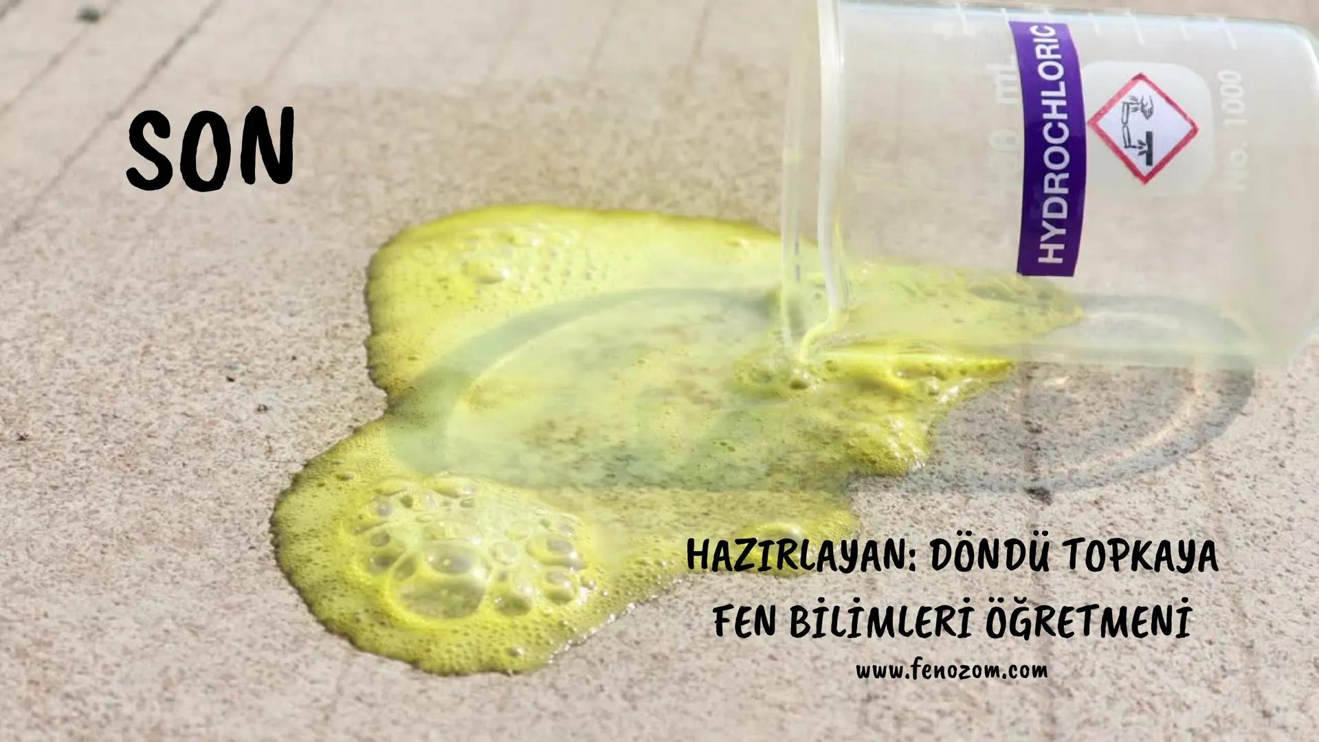 8.SINIF 4.ÜNİTE
ASİTLER
VE
BAZLAR
pH 4.0 pH 5.0 pH 5.5 pH 6.0 pH 6.5 pH 7.0 pH 7.5 pH 8.5 pH 9.0 pH 10.0
www.fenozom.com HCI
HNO3 H2CO3