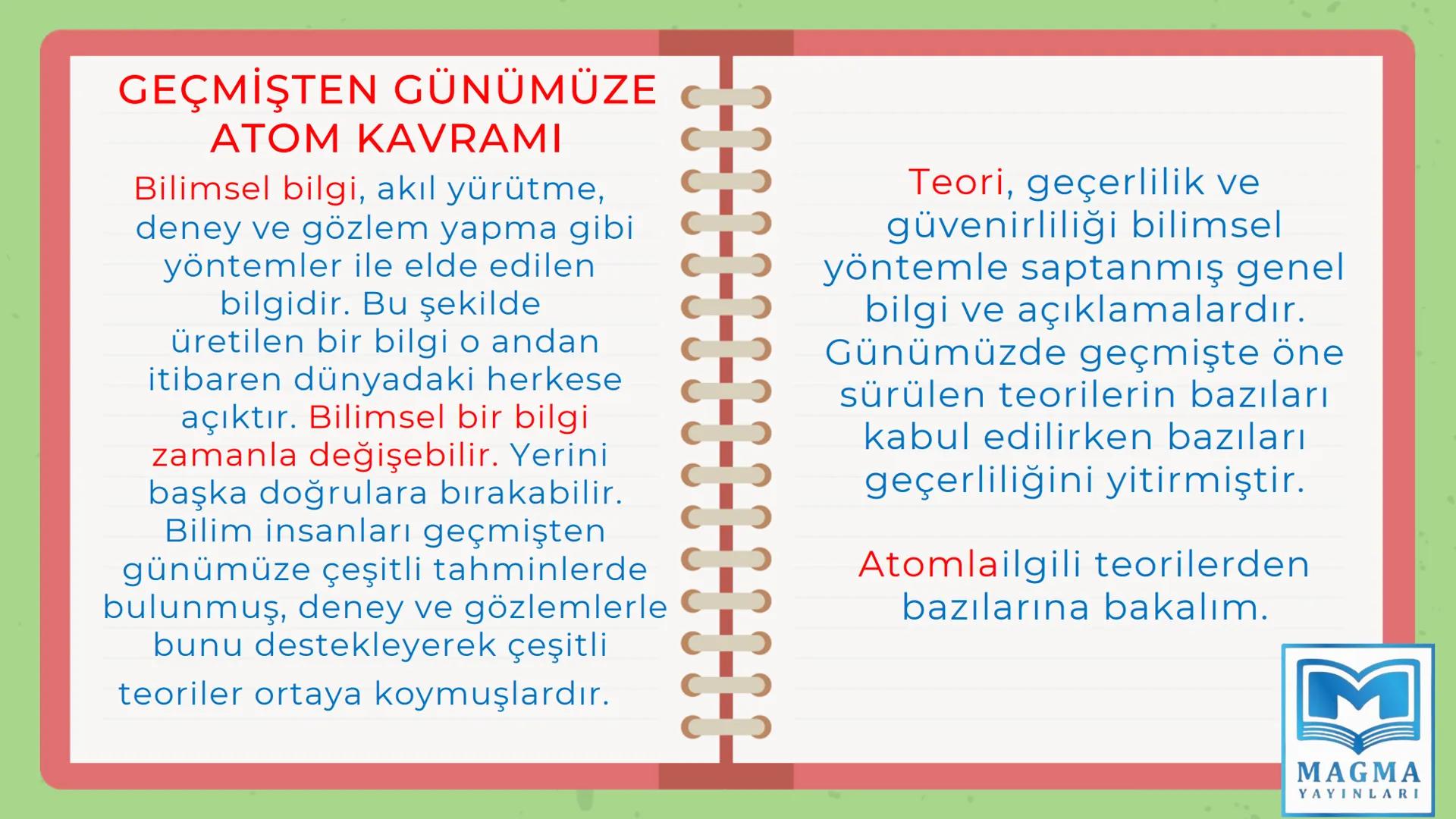 # 7.SINIF
FEN BİLİMLERİ
4.ÜNİTE 1.BÖLÜM
MADDENİN TANECİKLİ YAPISI # TANECİKLİ
# YAPI # KAVRAMLAR
ATOM
PROTON
NÖTRON
ELEKTRON
ÇEKİRDE