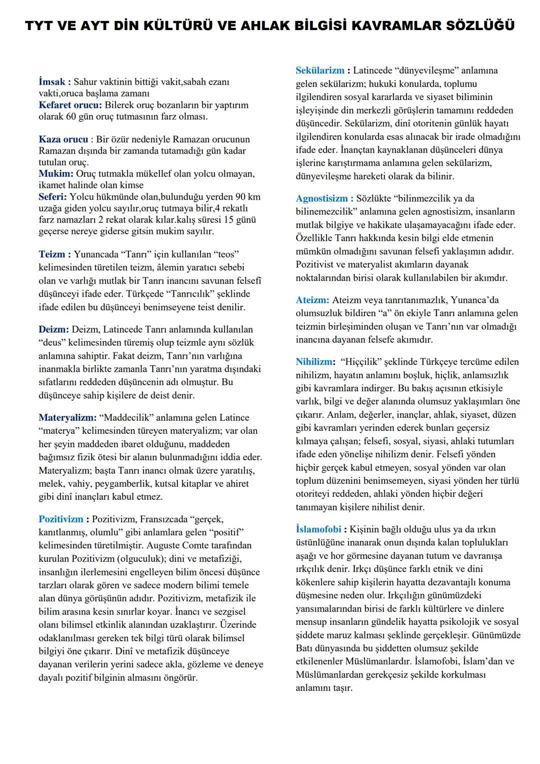# TYT VE AYT DİN KÜLTÜRÜ VE AHLAK BİLGİSİ KAVRAMLAR SÖZLÜĞÜ # TYT VE AYT DİN KÜLTÜRÜ VE AHLAK BİLGİSİ KAVRAMLAR SÖZLÜĞÜ
Kur'an-ı Kerimle İl