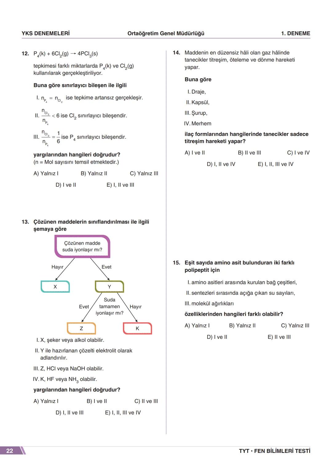 ****
RIYETİ MİLLİ EGIP
ORTAÖĞRETİM
GENEL MÜDÜRLÜĞÜ
*
>>>>>>>>>>>>>>>>>
>>>>>>>>>>>>>>>>
MEBİ
YKS DENEMELERİ
TYT
1. DENEME
ADI VE SOYADI
