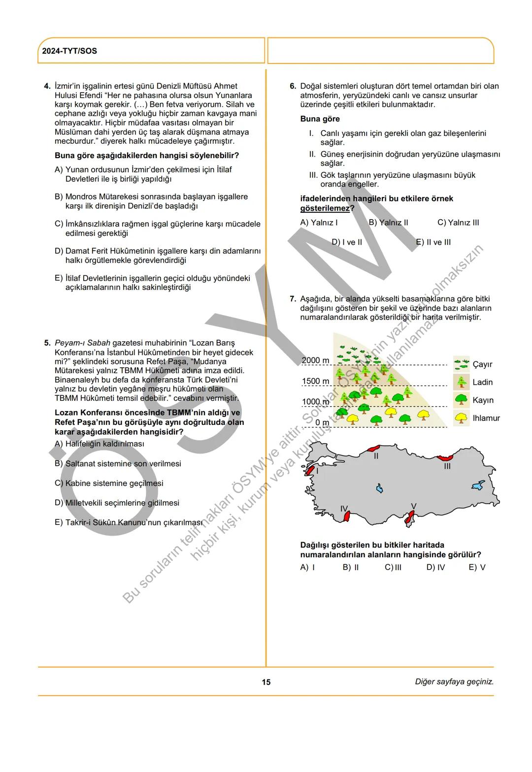 --- OCR Start ---
ÖSYM
T.C. Ölçme, Seçme ve Yerleştirme Merkezi
YÜKSEKÖĞRETİM KURUMLARI SINAVI
TEMEL YETERLİLİK TESTİ
(2024-TYT)
8 HAZİRAN 2