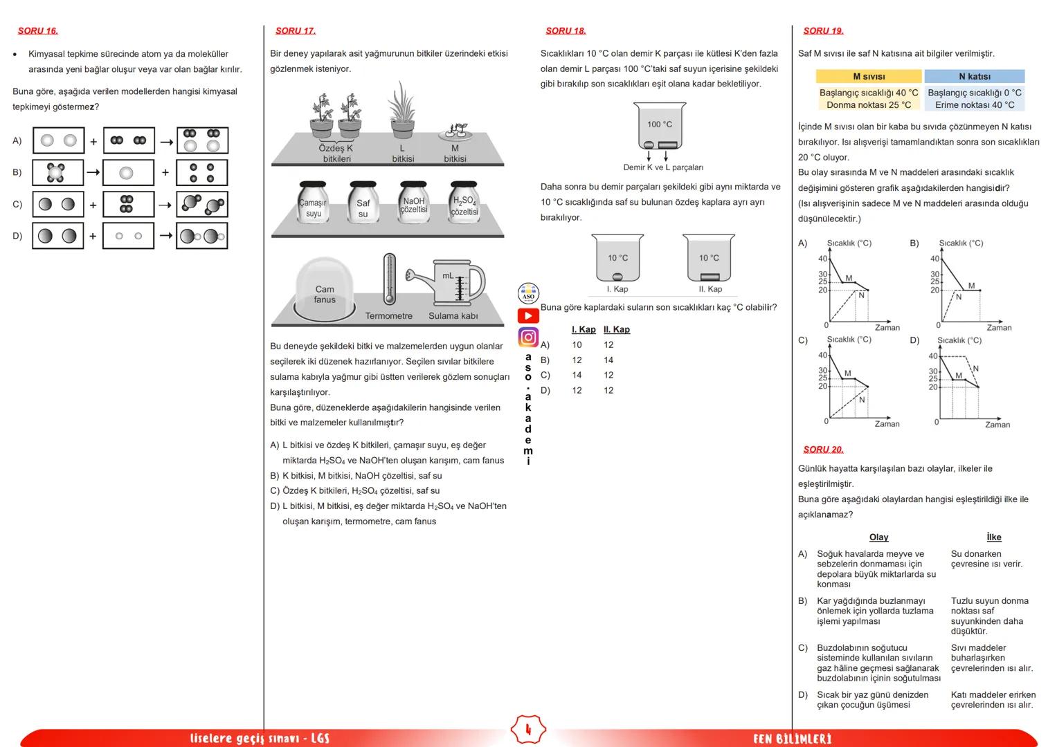## ASO
AKADEMİ
# fen bilimleri
## LGS
### ÇIKMIŞ SORULAR
### FÖYÜ
KONU ANLATIMLARI SORU ÇÖZÜMLERİ ASO AKADEMİ YOUTUBE KANALINDA # SORU
