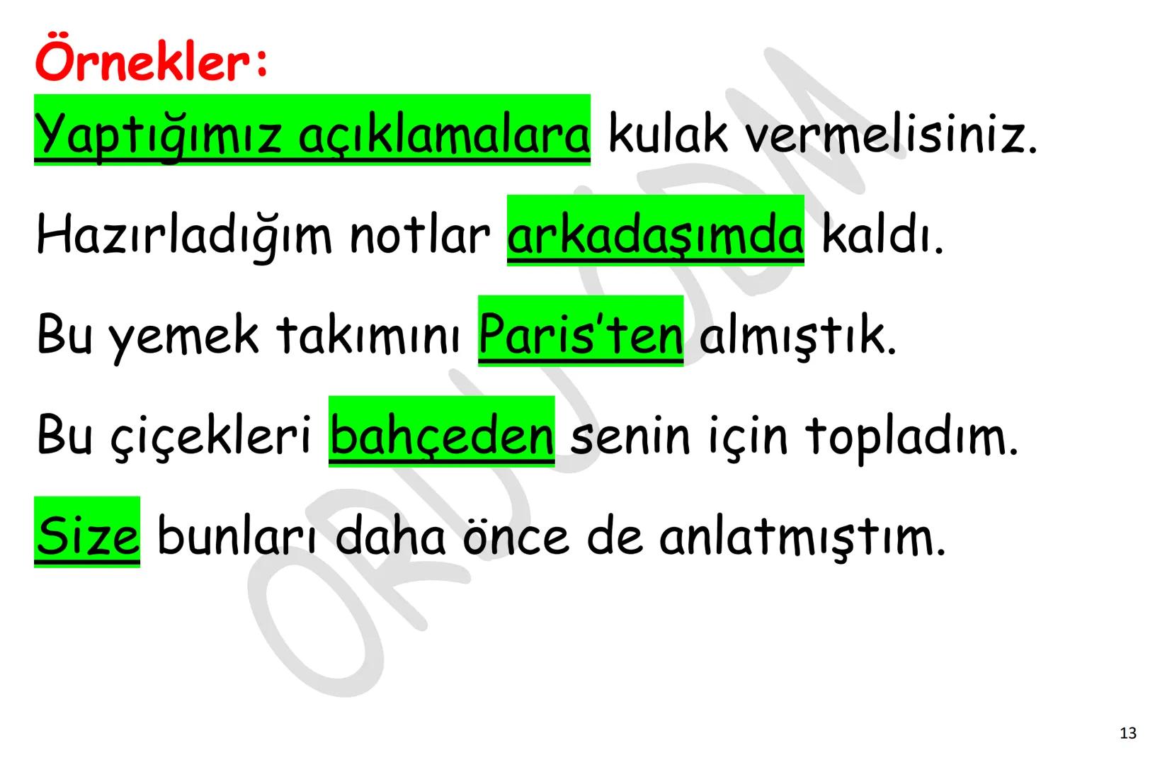 # YKS-TÜRKÇE
# CÜMLENİN
# ÖGELERİ
ORDU
ÖDM # Çocuklar sorunlarını öğretmene anlattı.
Özne(kim) nesne(neyi) d.t.(kime) yüklem(yapılan iş