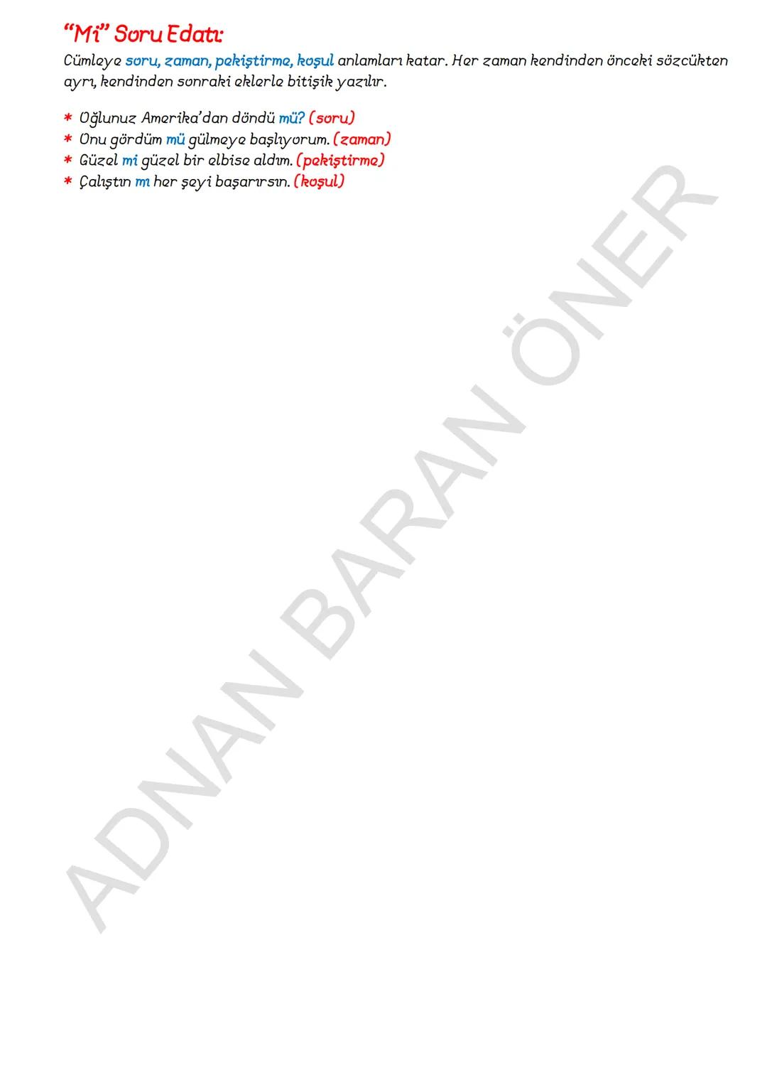 # İÇİNDEKİLER
# 1. SÖZCÜKTE ANLAM
A. Kelime ve Kelime Gruplarının Anlam Özellikleri
1. Gerçek (Temel) Anlam
2. Yan anlam
3. Mecaz Anlam
4