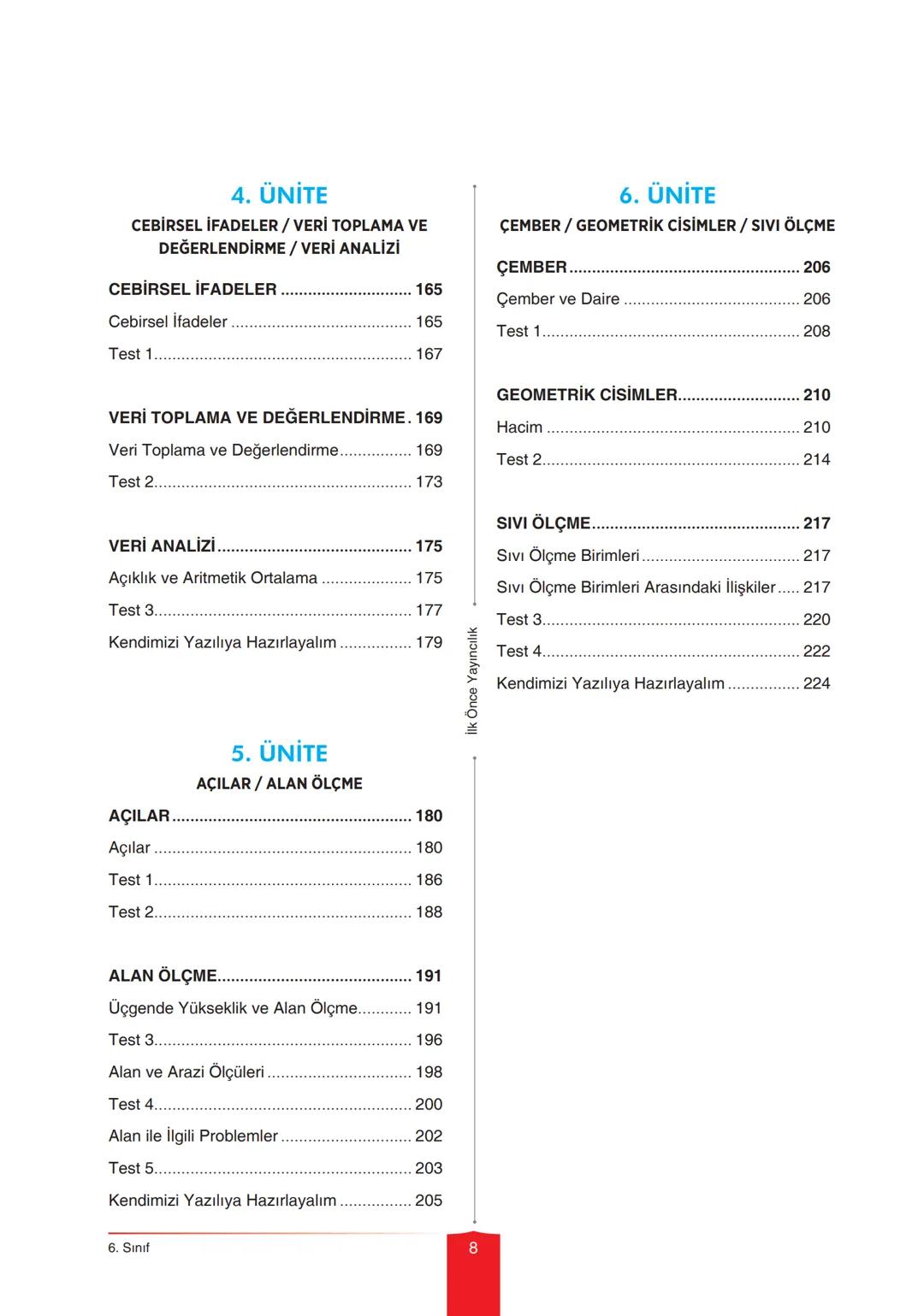 OKULA YARDIMCI - BURSLULUK SINAVLARINA HAZIRLIK
TÜM DERSLER
KONU ANLATIMI
"YENİ NESİL SORULARLA ZENGİNLEŞTİRİLMİŞTİR"
7
Konu anlatımı
bölüml