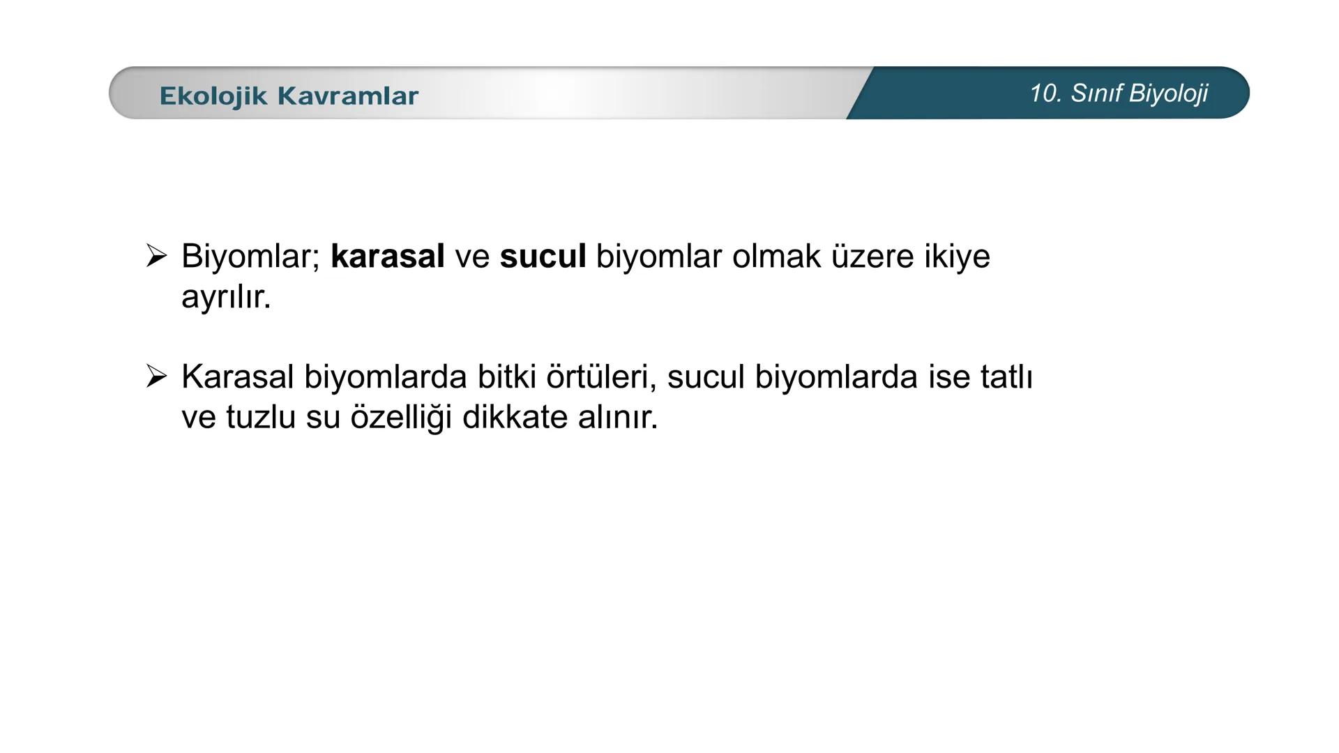 *
*
ETI MILLI EĞİ
CUMHURİYET
DO
TIM BAKANLIĞI
**
BİYOLOJİ
10. SINIF
Ekosistem Ekolojisi ve Güncel Çevre Sorunları
Ekolojik Kavramlar --- OCR