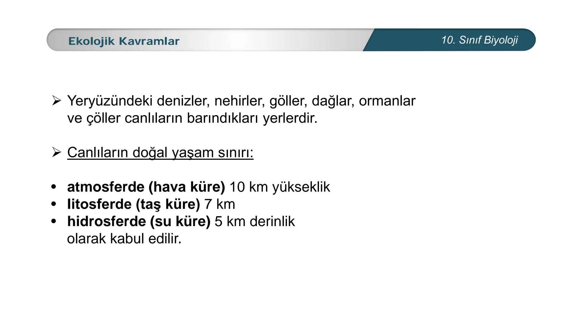 *
*
ETI MILLI EĞİ
CUMHURİYET
DO
TIM BAKANLIĞI
**
BİYOLOJİ
10. SINIF
Ekosistem Ekolojisi ve Güncel Çevre Sorunları
Ekolojik Kavramlar --- OCR