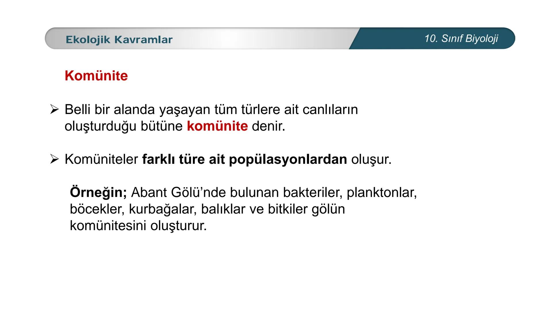 *
*
ETI MILLI EĞİ
CUMHURİYET
DO
TIM BAKANLIĞI
**
BİYOLOJİ
10. SINIF
Ekosistem Ekolojisi ve Güncel Çevre Sorunları
Ekolojik Kavramlar --- OCR