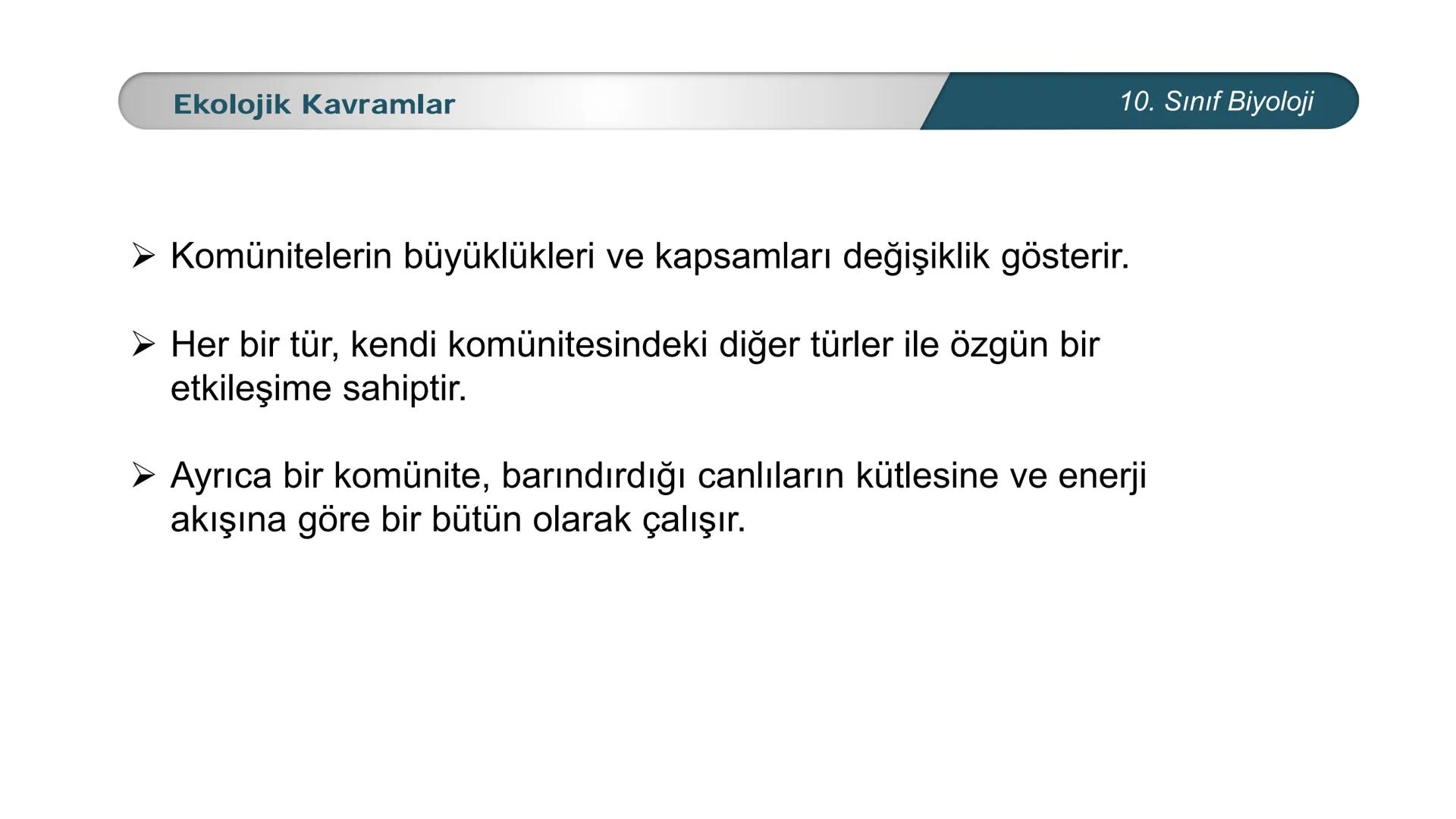 *
*
ETI MILLI EĞİ
CUMHURİYET
DO
TIM BAKANLIĞI
**
BİYOLOJİ
10. SINIF
Ekosistem Ekolojisi ve Güncel Çevre Sorunları
Ekolojik Kavramlar --- OCR