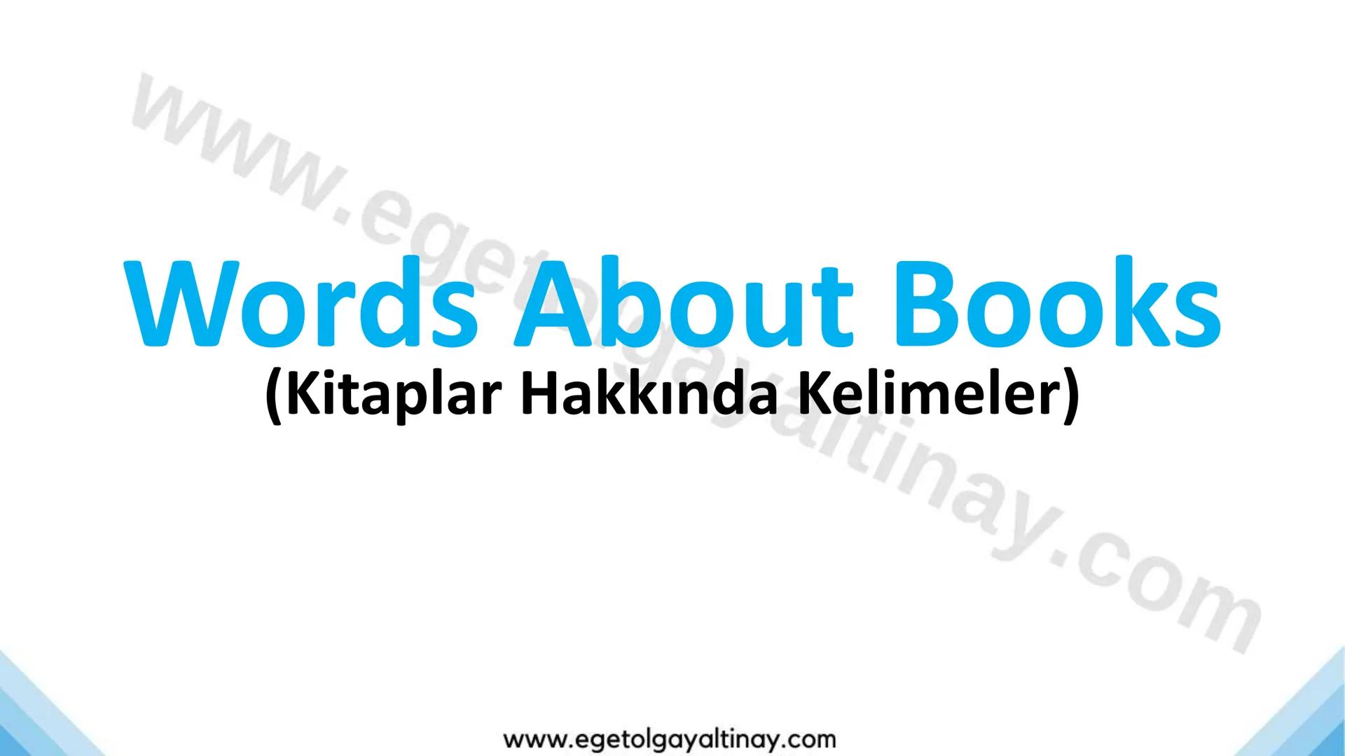 ΤΑ 400
UNIT 8: BOOKWORMS
2
@etateacher
2
PREPARED BY:
Ege Tolgay ALTINAY
Akköprü Secondary School
www.egetolgayaltinay.com
2
KODAK PORTA 400