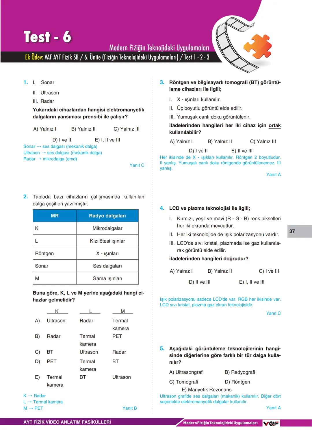 VOF
■ Video Anlatım Fasikülleri
AYT FİZİK
Erdal ŞAHİN
vaf 9
MODERN FİZİK
ADI-SOYADI
SINIF
NO --- OCR Start ---
VOF
■ Video Anlatım Fasikülle